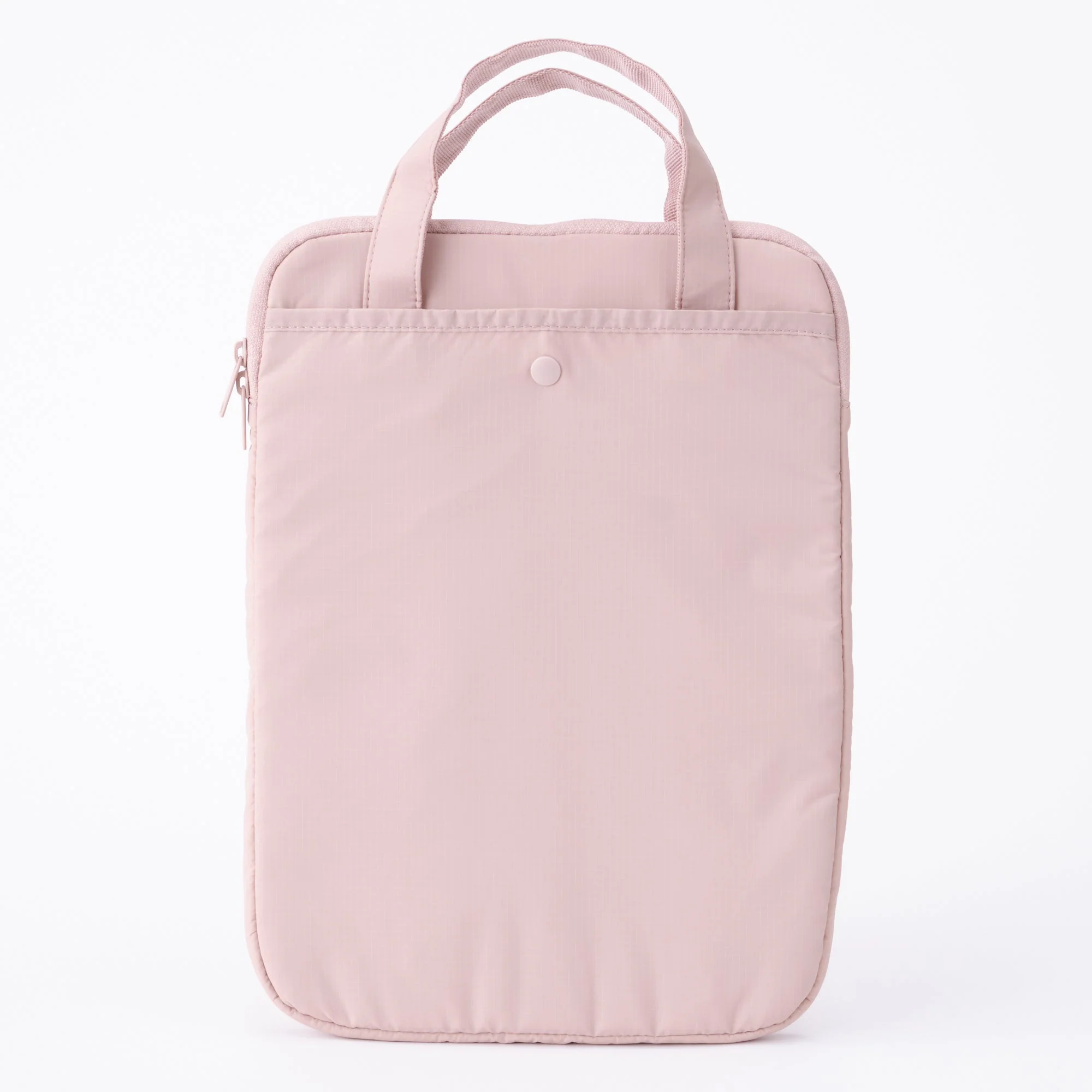 Parachute Cloth Tall Laptop Bag - Pink Beige - Image 3