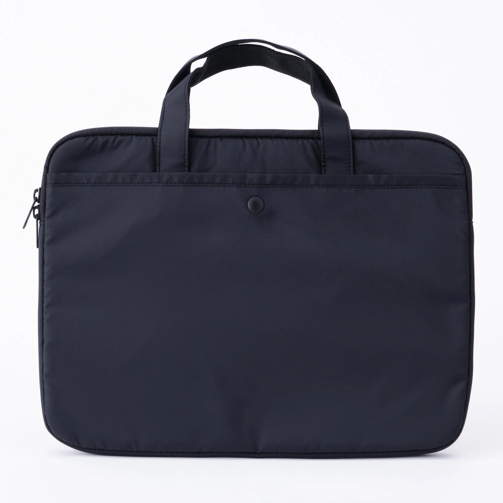 Parachute Cloth Wide Laptop Bag - Black - Image 3