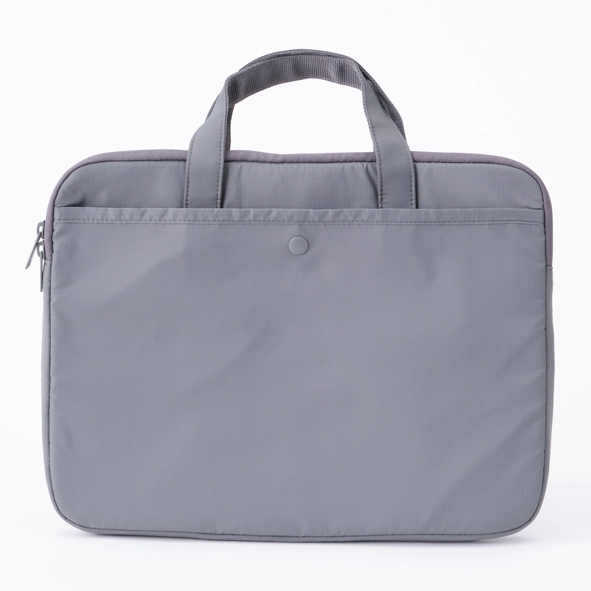 Parachute Cloth Wide Laptop Bag - Gray - Image 3