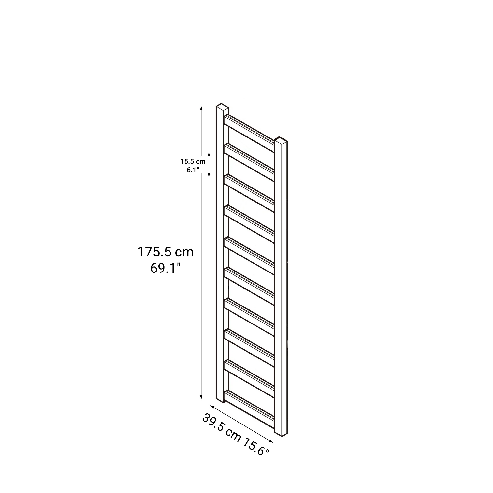 Pine Shelf Unit - Additional Frame - Large - Image 2
