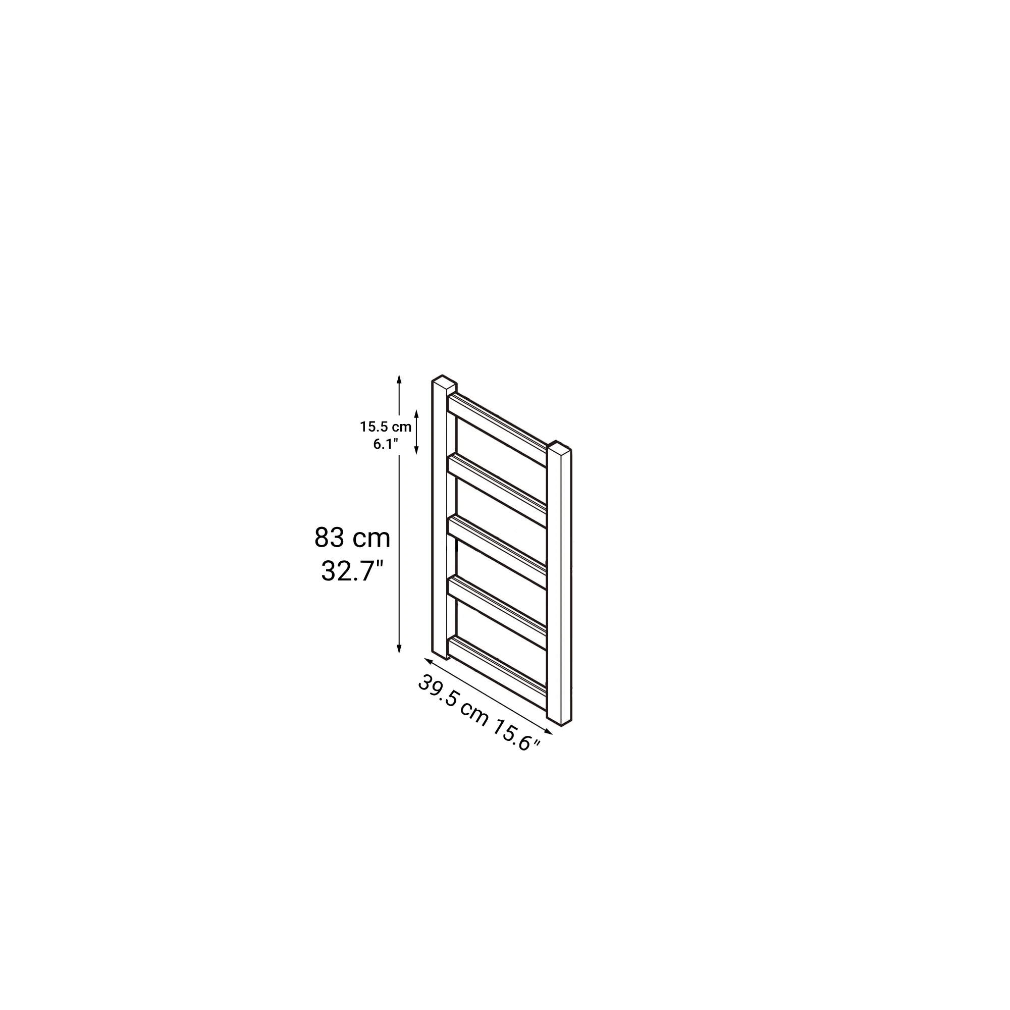 Pine Shelf Unit - Additional Frame - Small - Image 2