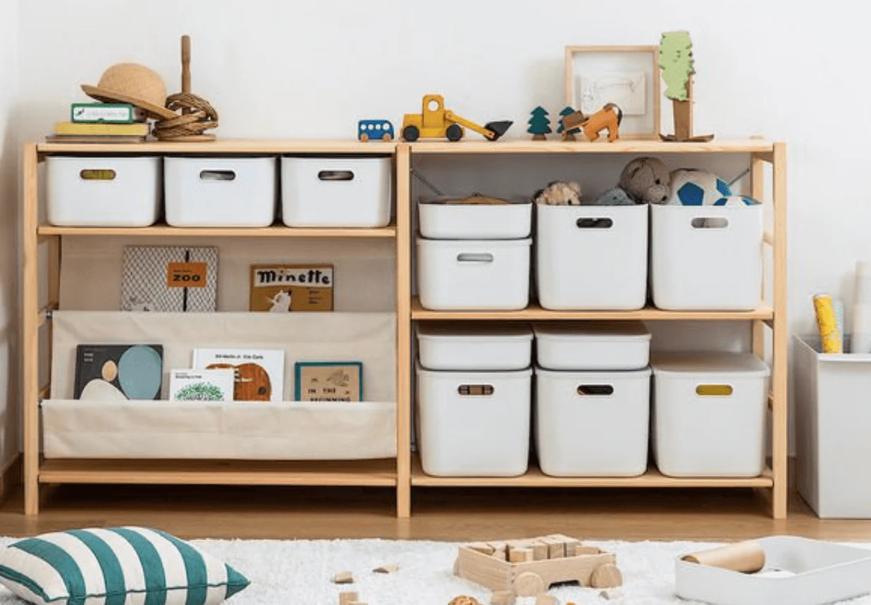 Pine Shelf Unit - Wide - Small - Image 4
