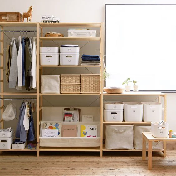 Pine Shelf Unit - Wardrobe - Image 2