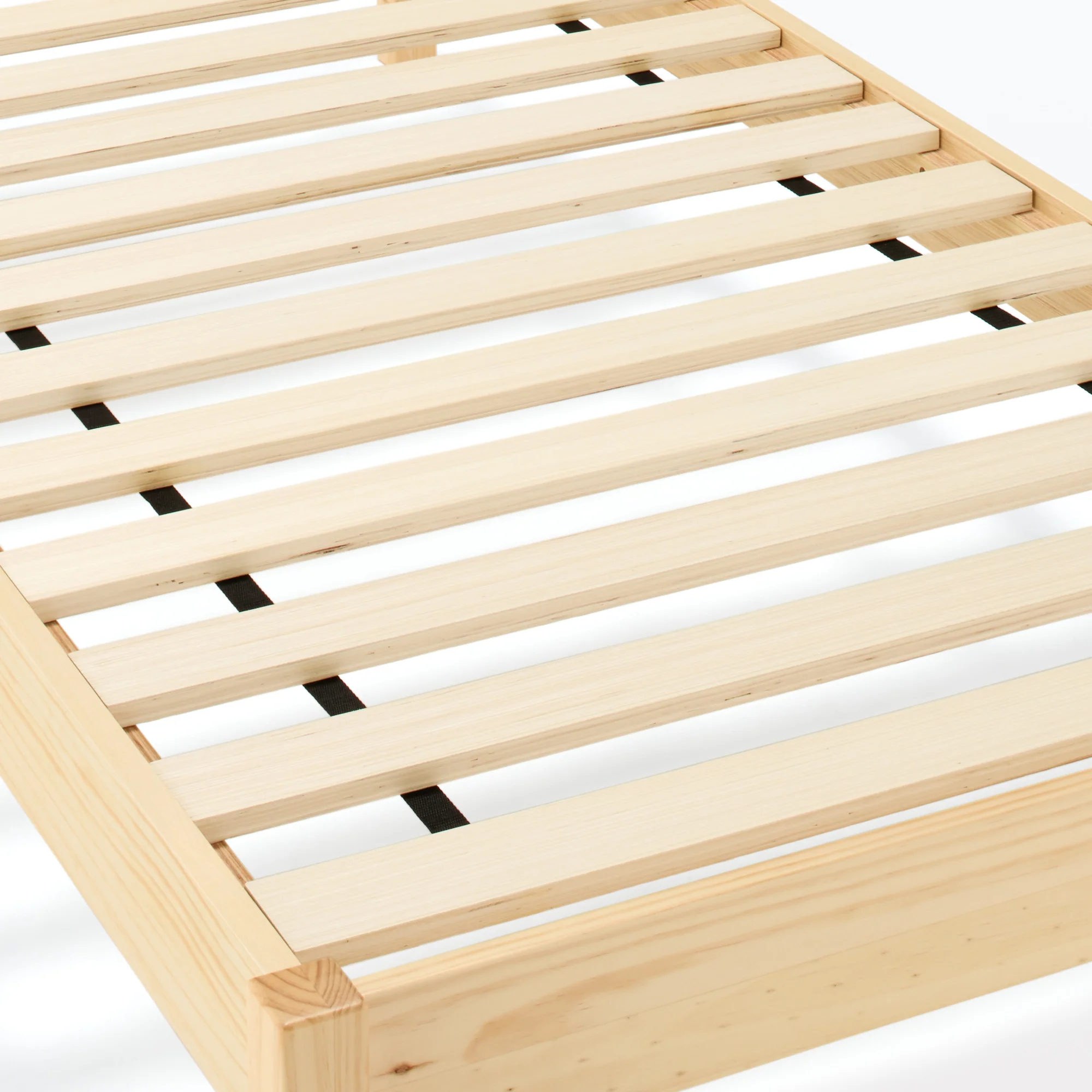 [HD] Pine Wooden Bed - Double - Image 5