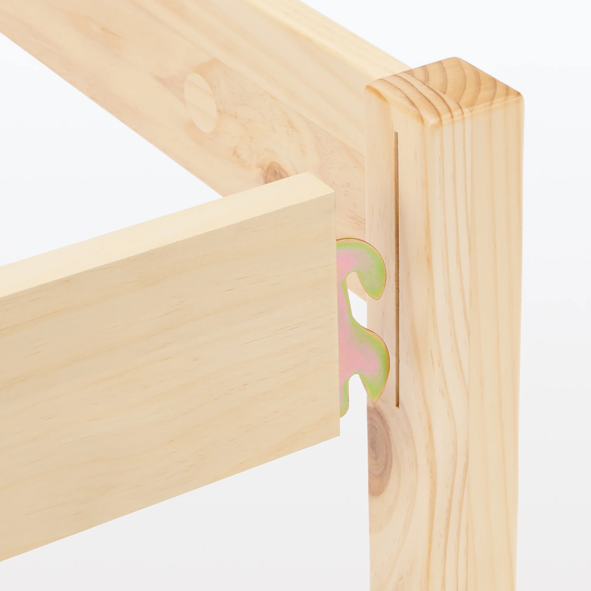 [HD] Pine Wooden Bed - Double - Image 6