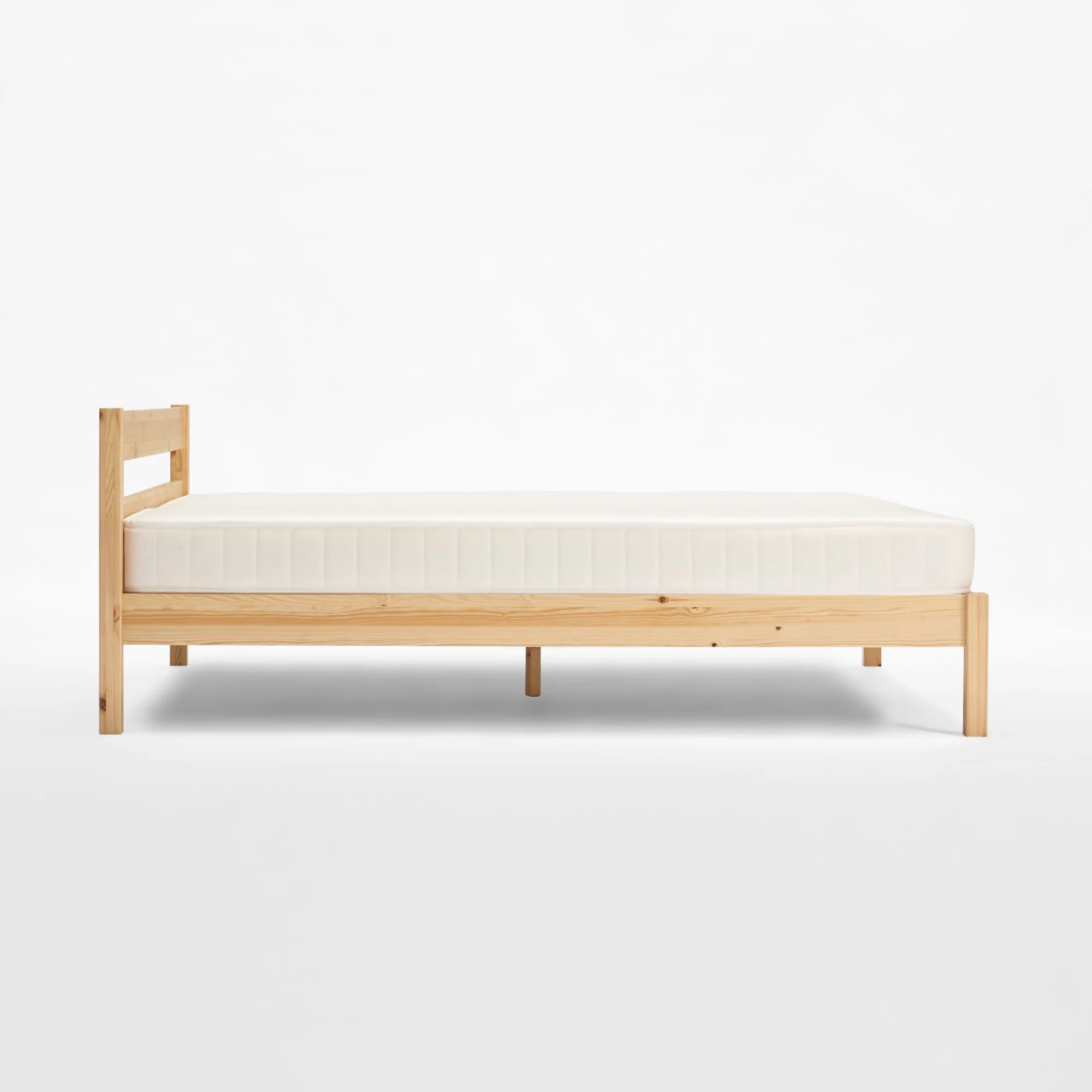 [HD] Pine Wooden Bed - King - Image 2
