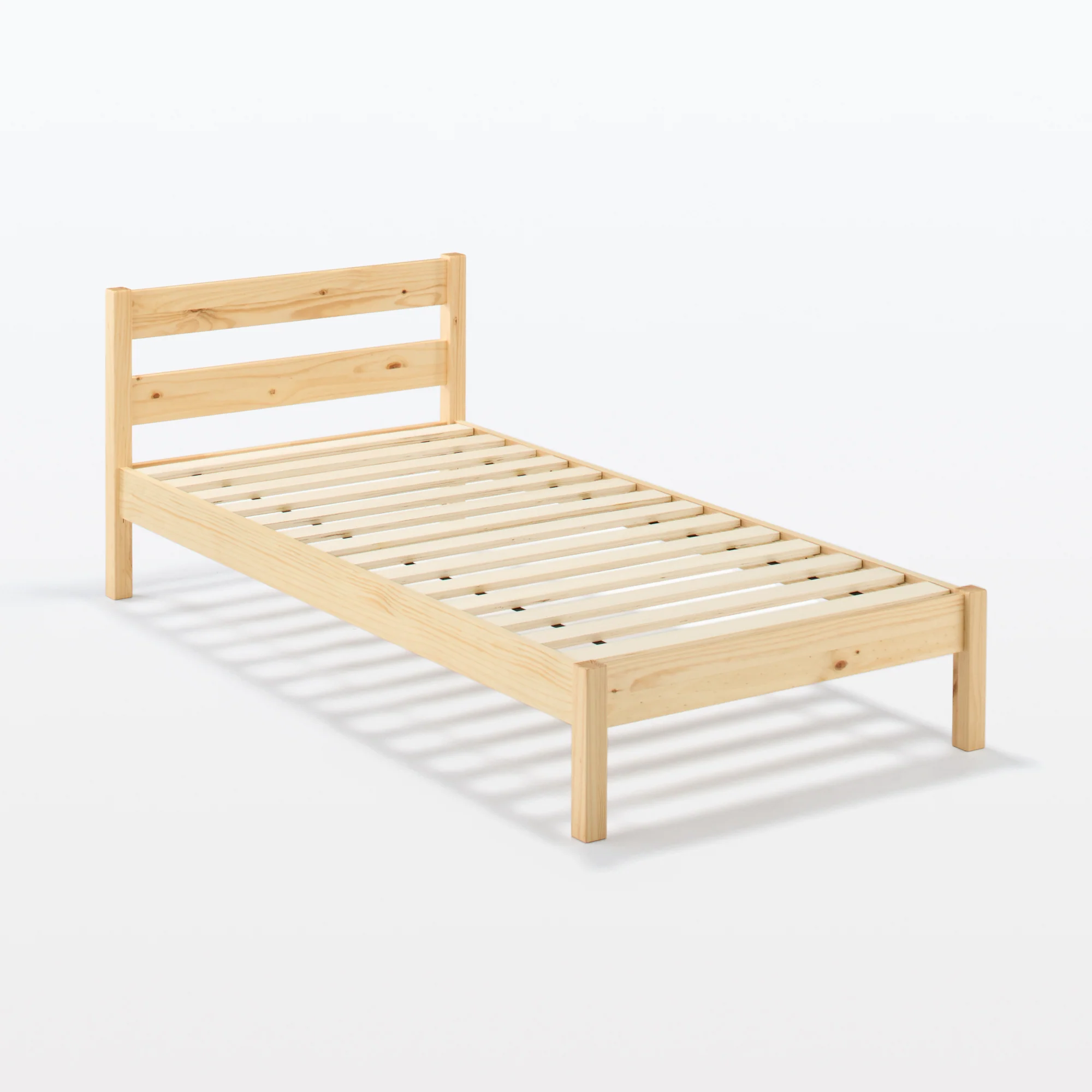 [HD] Pine Wooden Bed - Single - Image 4