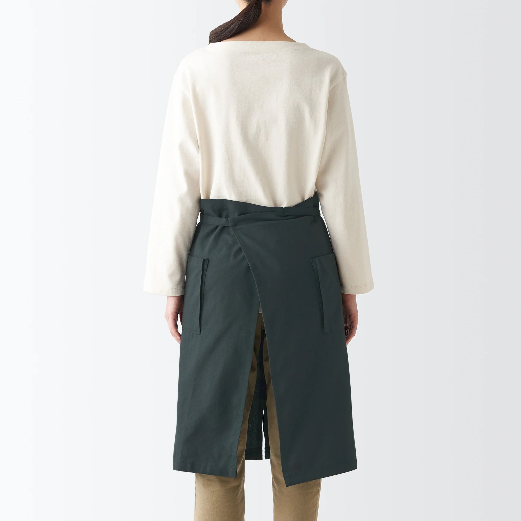 Plain Weave Cotton Waist Apron - Image 3