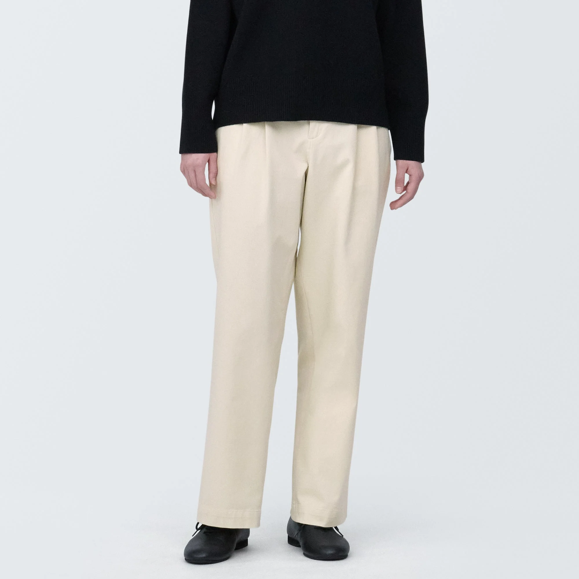 Pleated Wide Chino Pants - Image 13