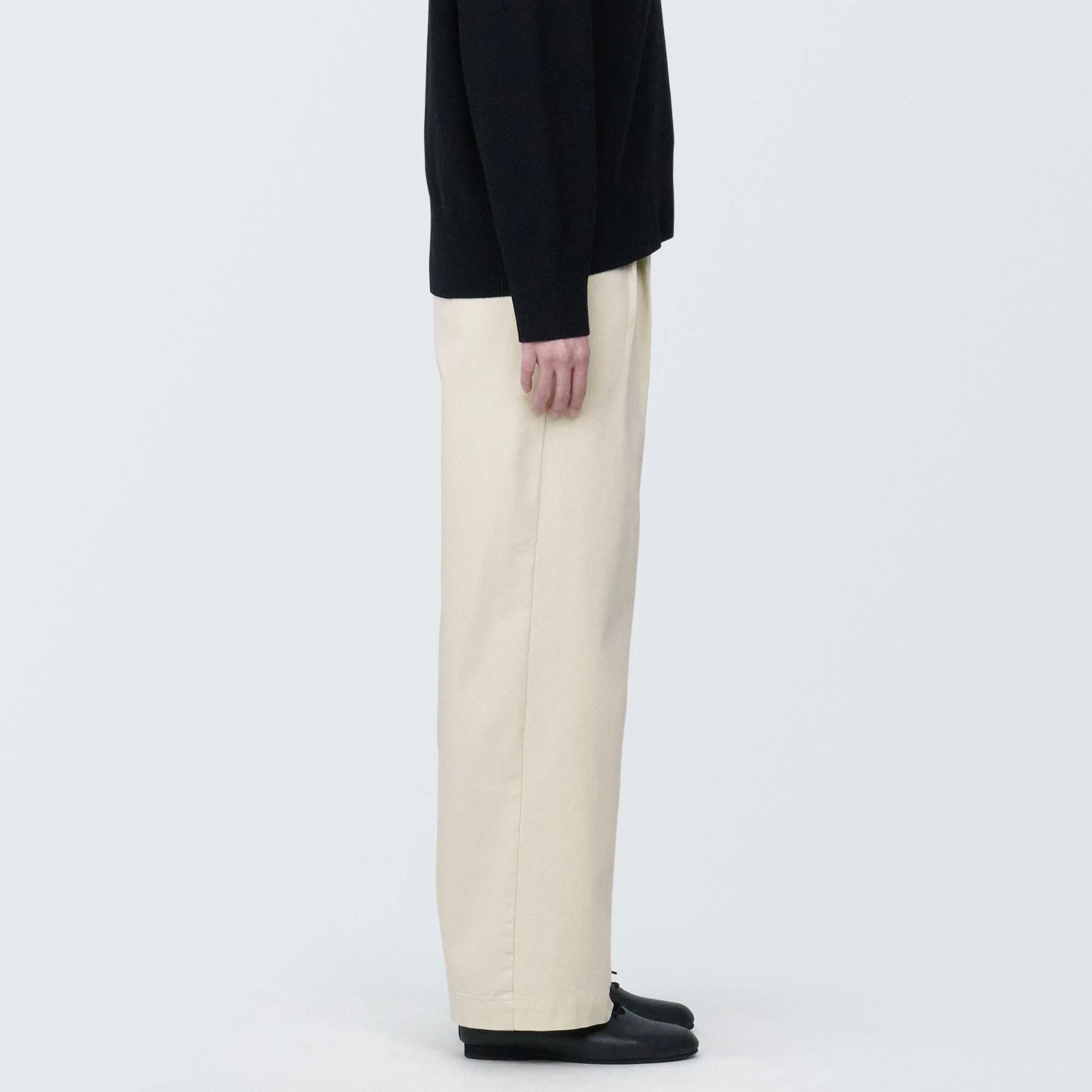 Pleated Wide Chino Pants - Image 15
