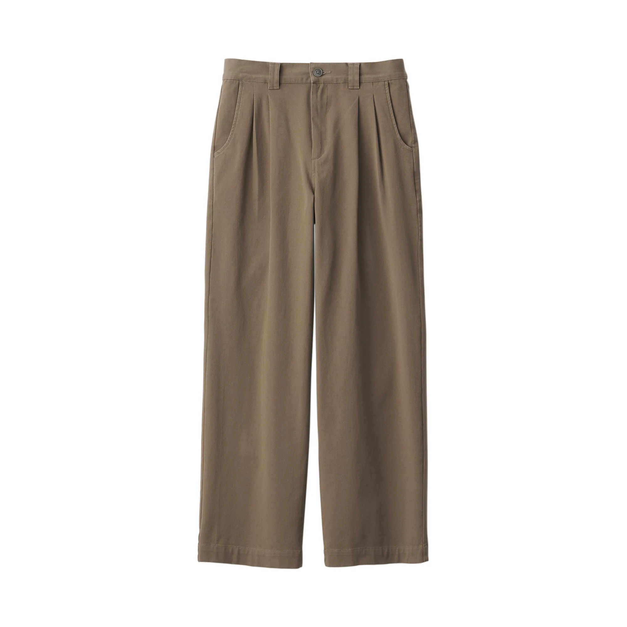 Pleated Wide Chino Pants - Image 2