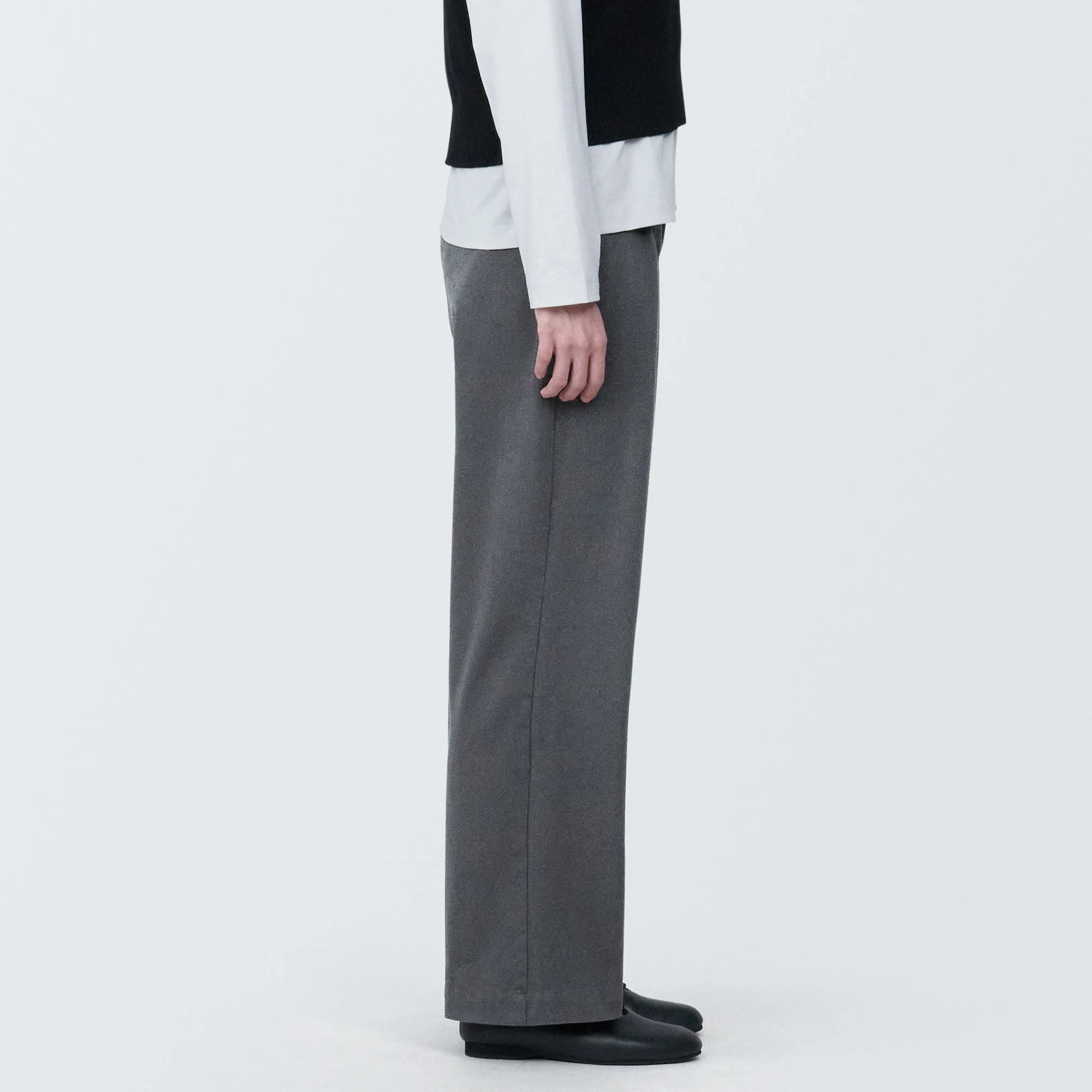 Pleated Wide Chino Pants - Image 35
