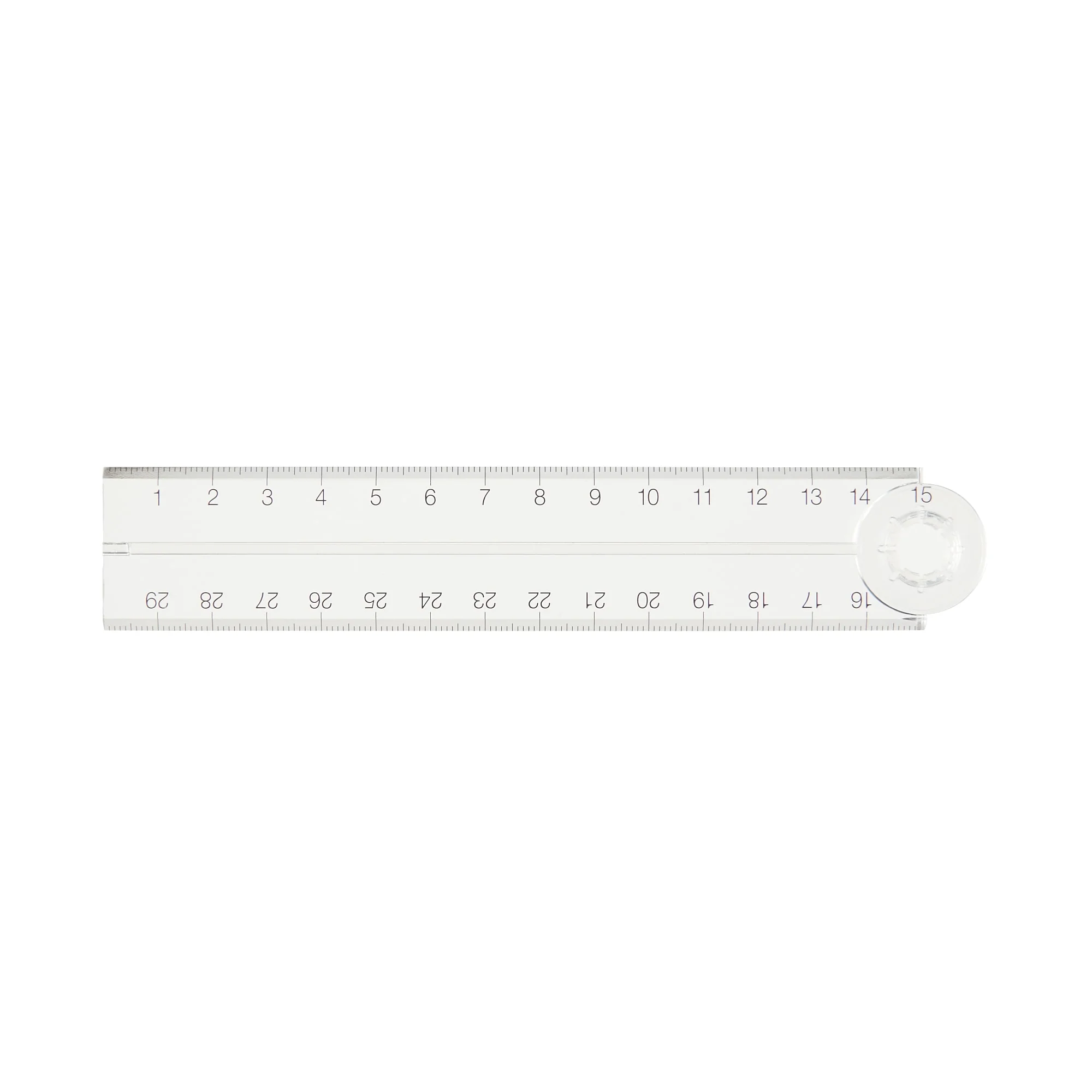 Polycarbonate Double-Sided Ruler