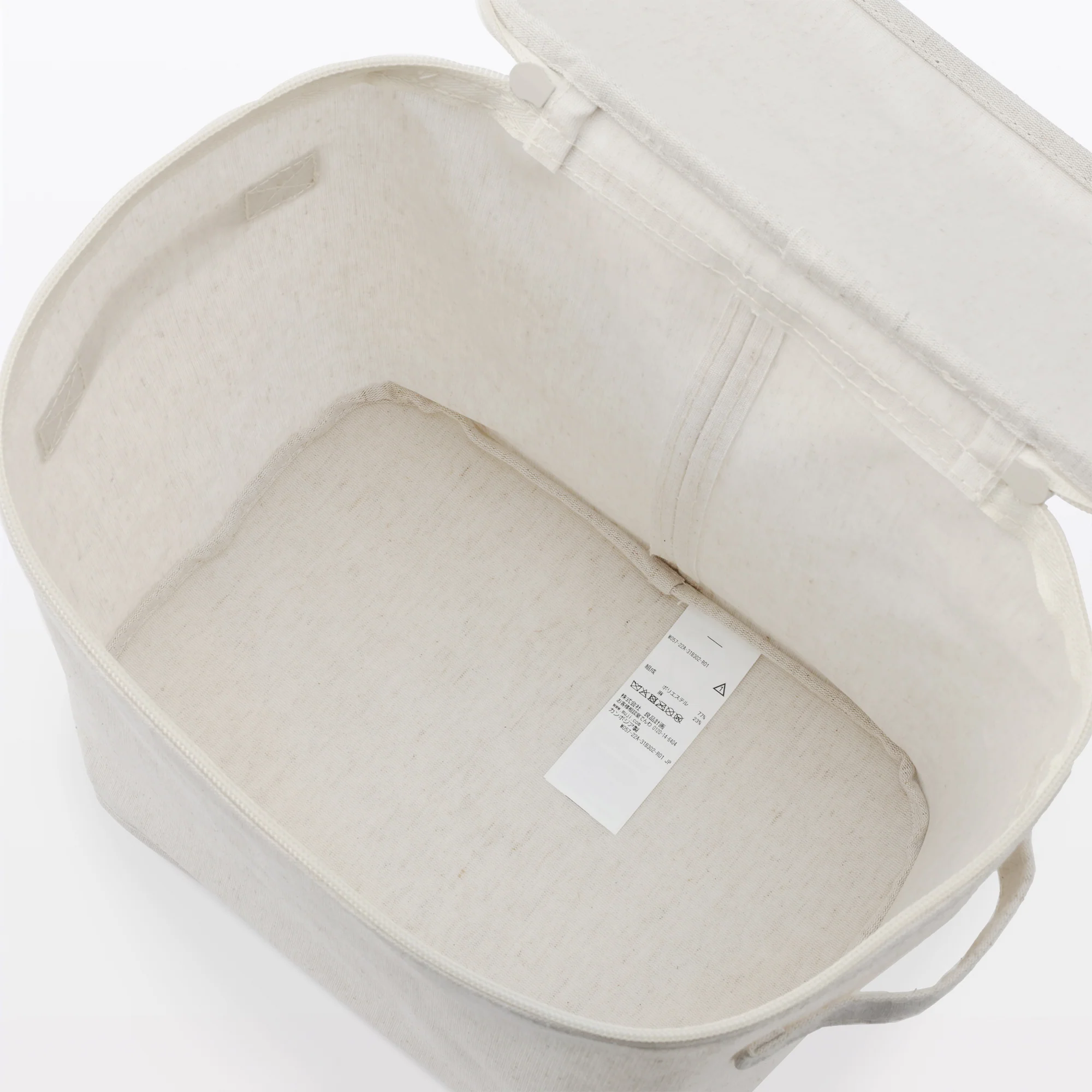 Polyester Linen Soft Box Rectangle with Lid - Half Medium - Image 6