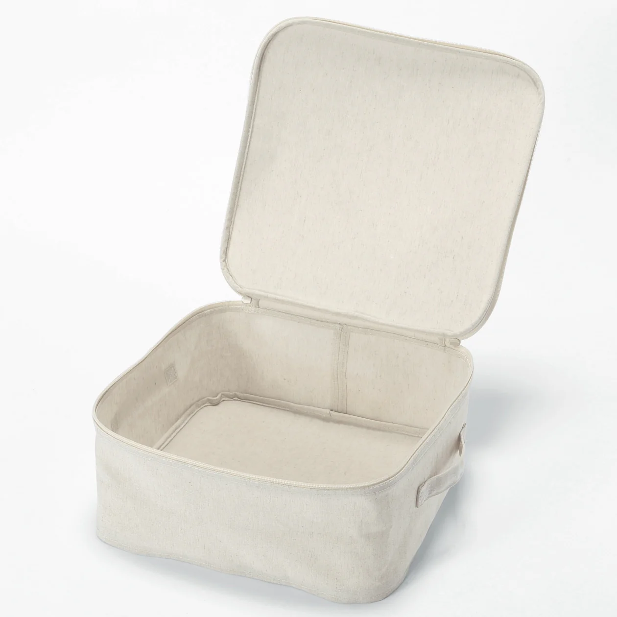 Polyester Linen Soft Box Square with Lid - Small - Image 2