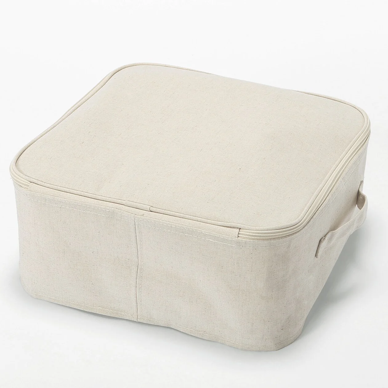 Polyester Linen Soft Box Square with Lid - Small - Image 4