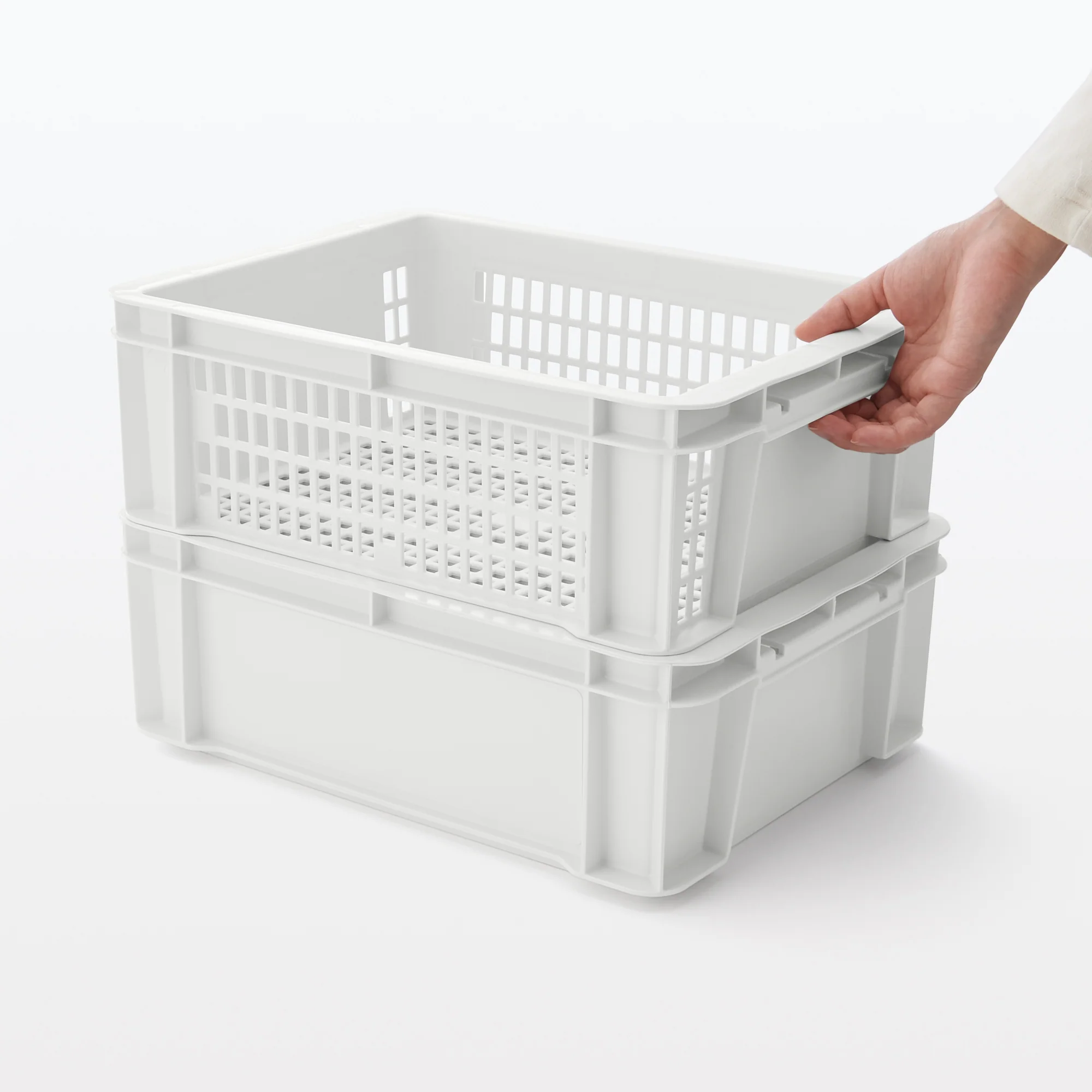 Polypropylene Container White Gray - Image 2