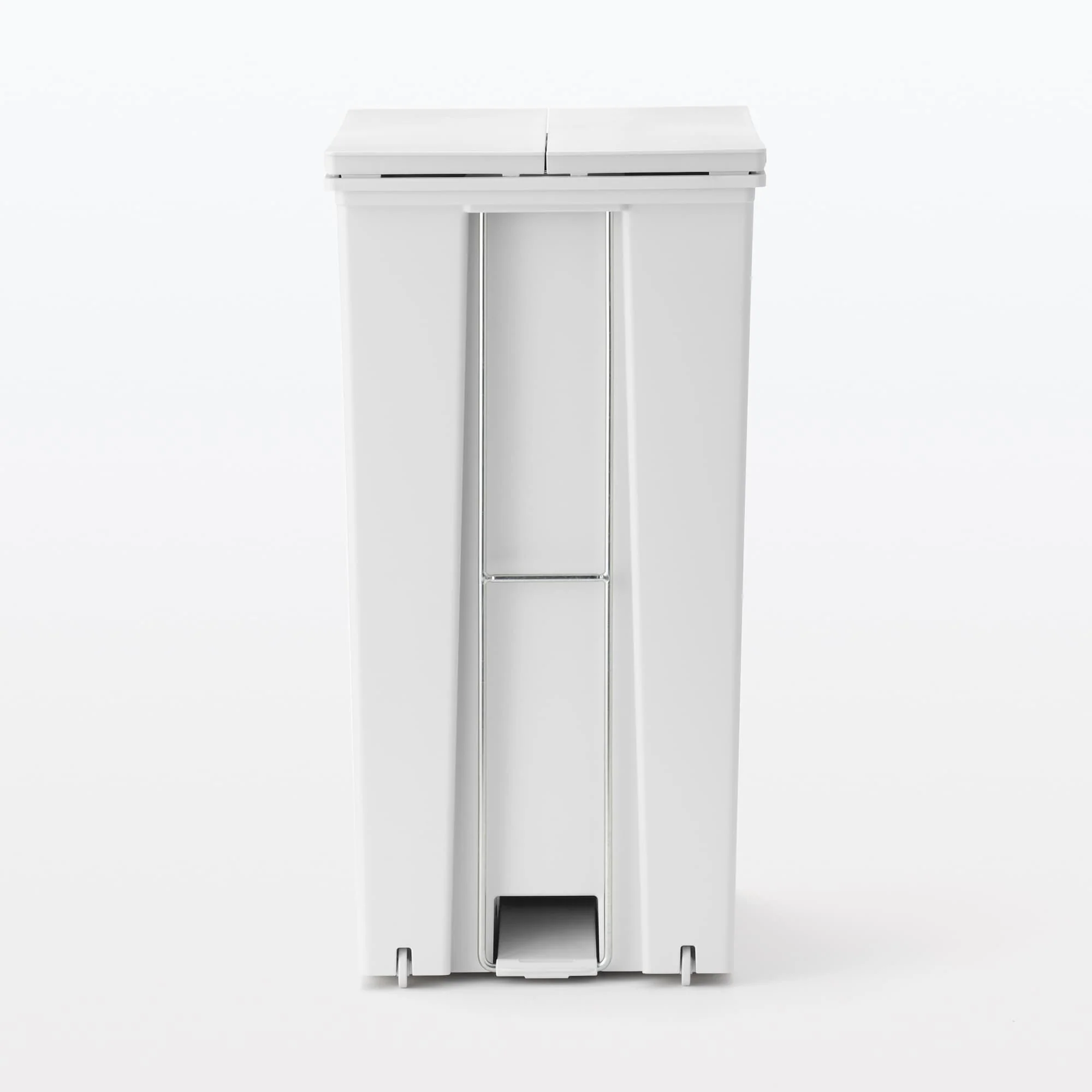 Polypropylene Pedal Dust Bin with Double-Hinged Lid - 9.3 gal - Image 5