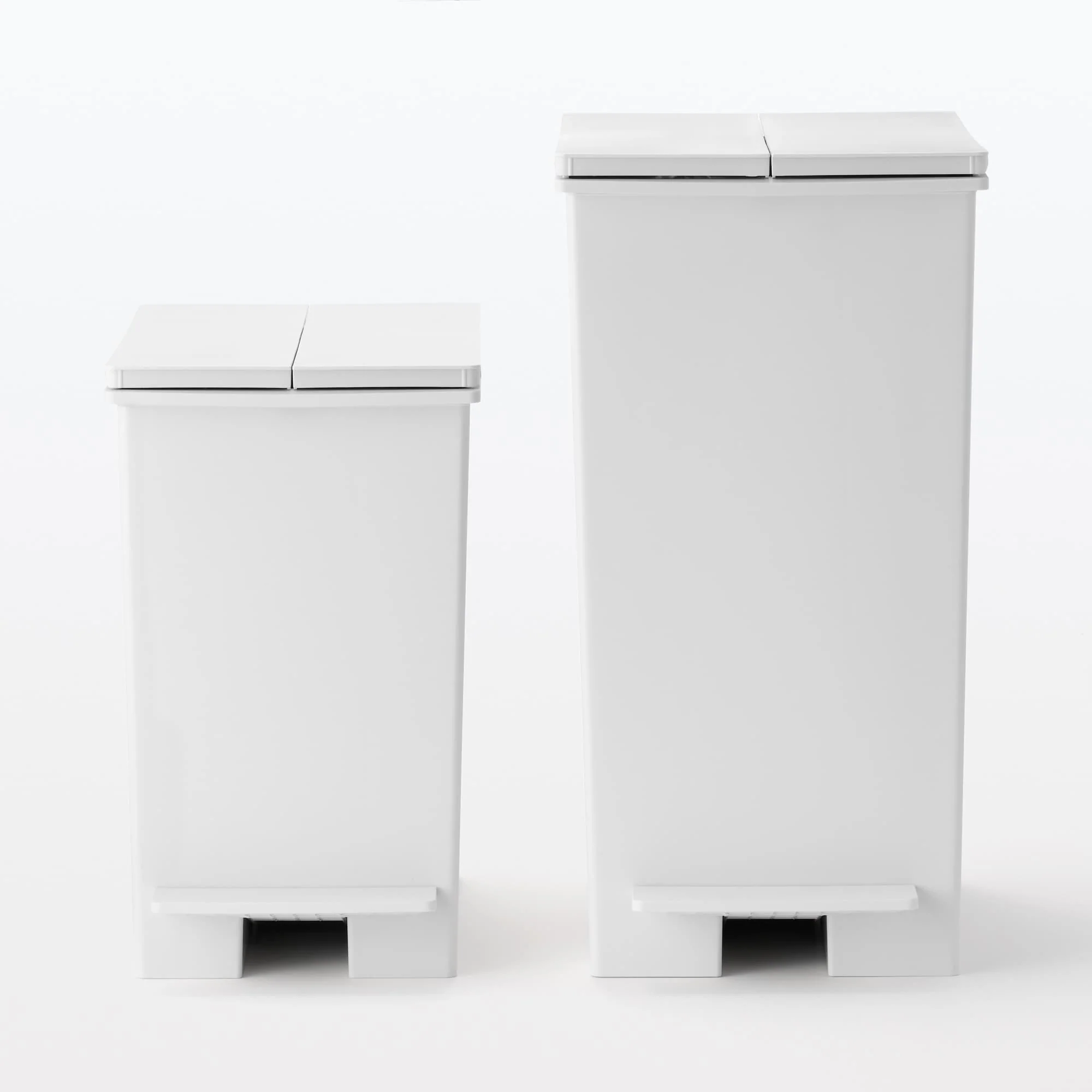Polypropylene Pedal Dust Bin with Double-Hinged Lid - 5.6 gal - Image 10
