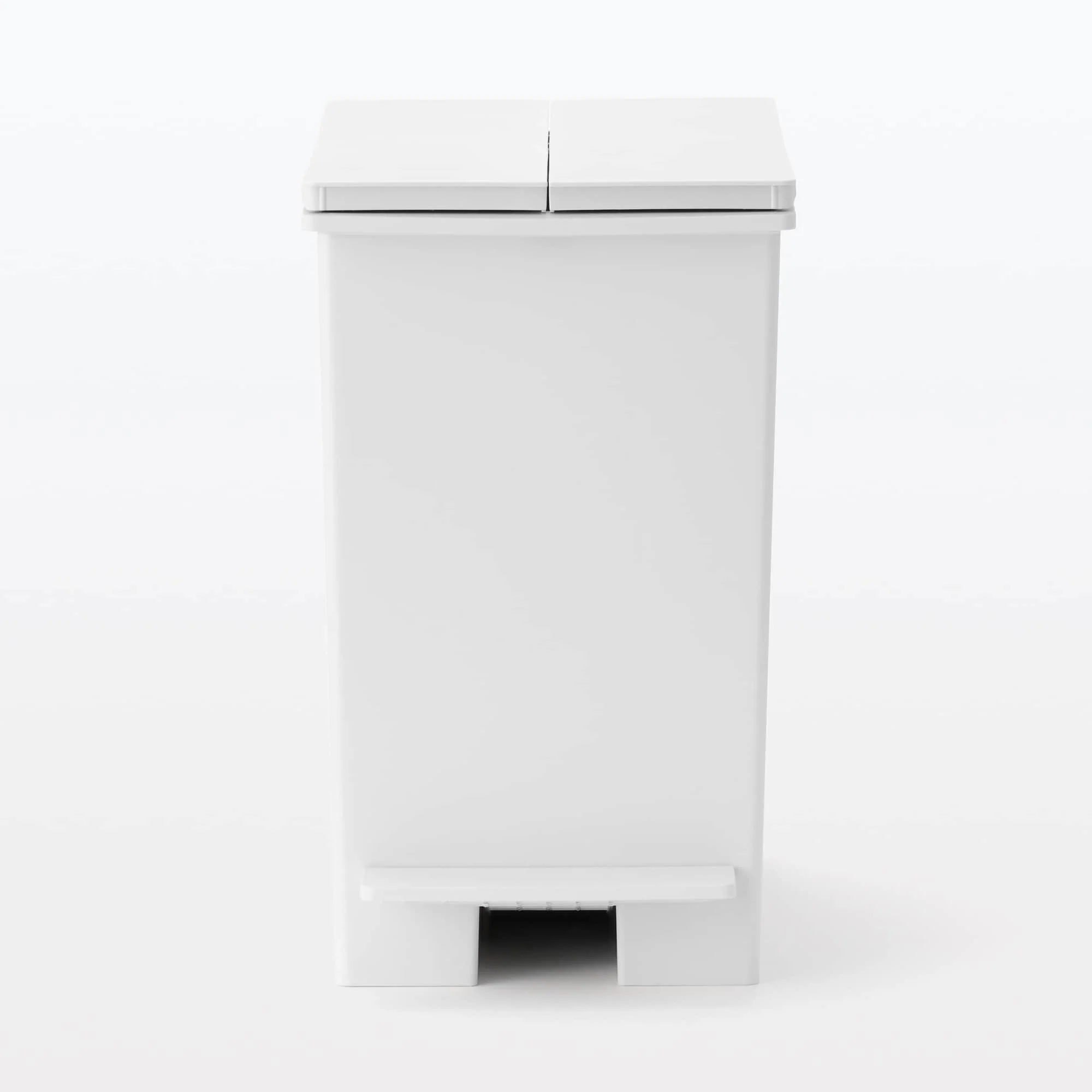 Polypropylene Pedal Dust Bin with Double-Hinged Lid - 5.6 gal - Image 3
