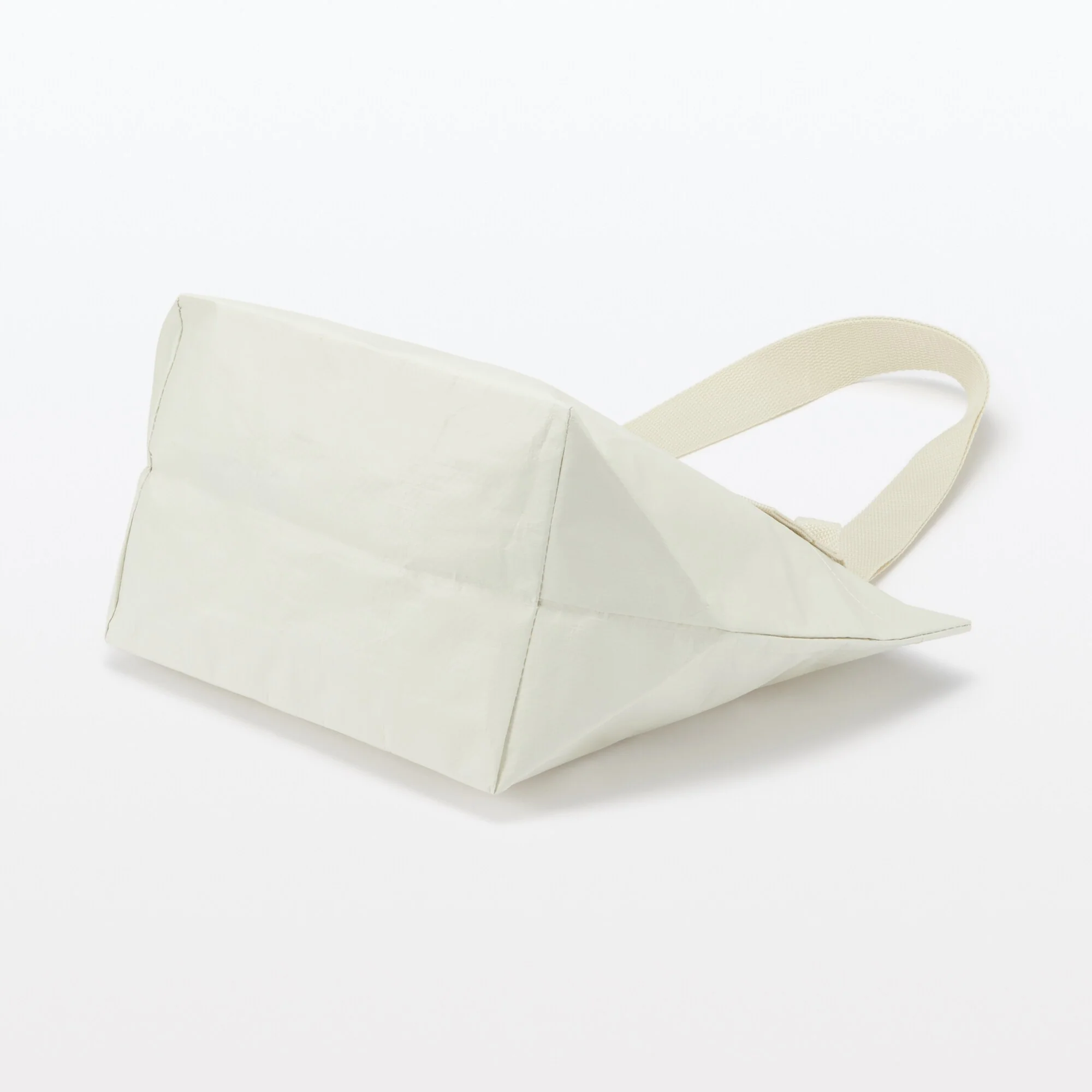 Polypropylene Sheet Mini Tote - Light Beige - Image 3