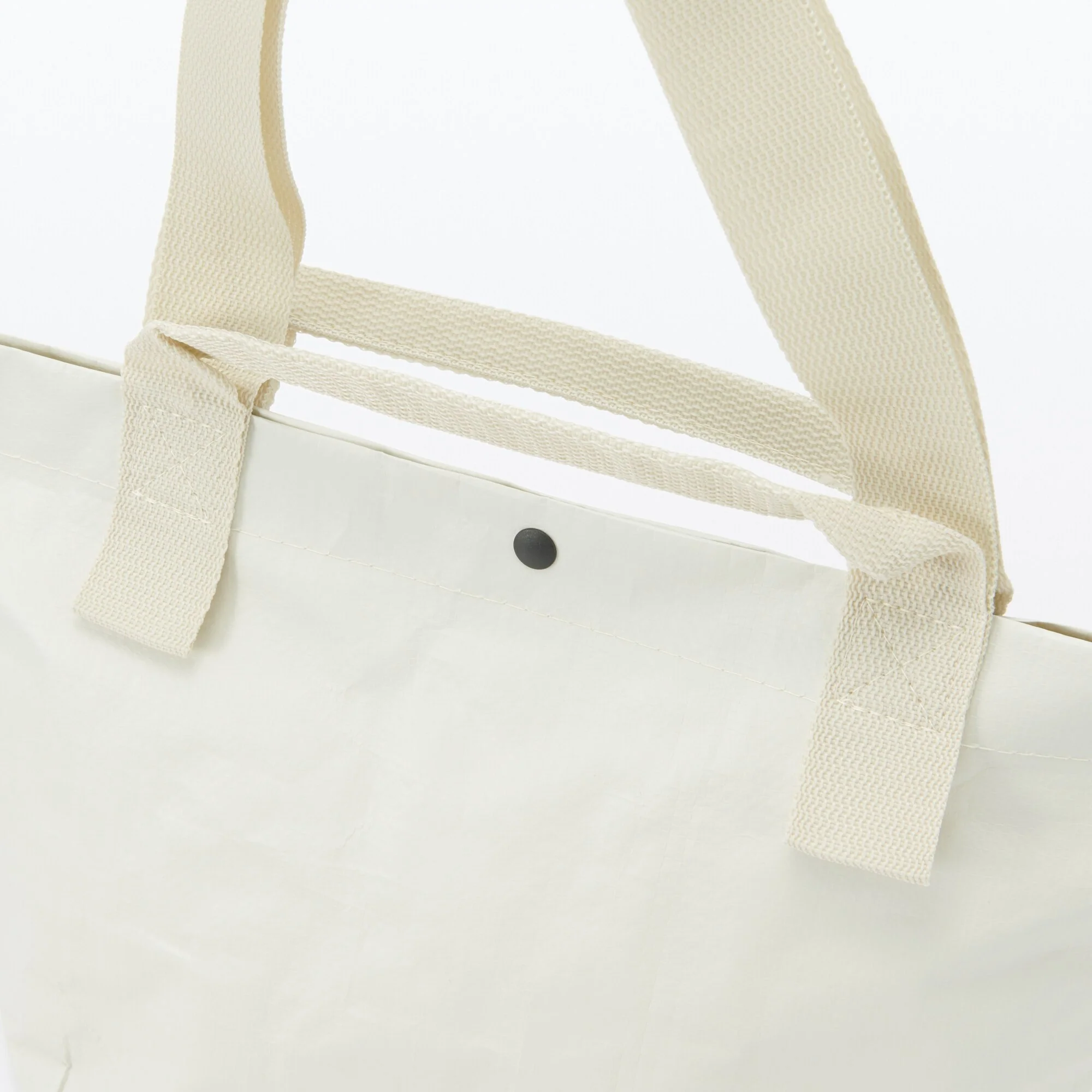 Polypropylene Sheet Mini Tote - Light Beige - Image 4