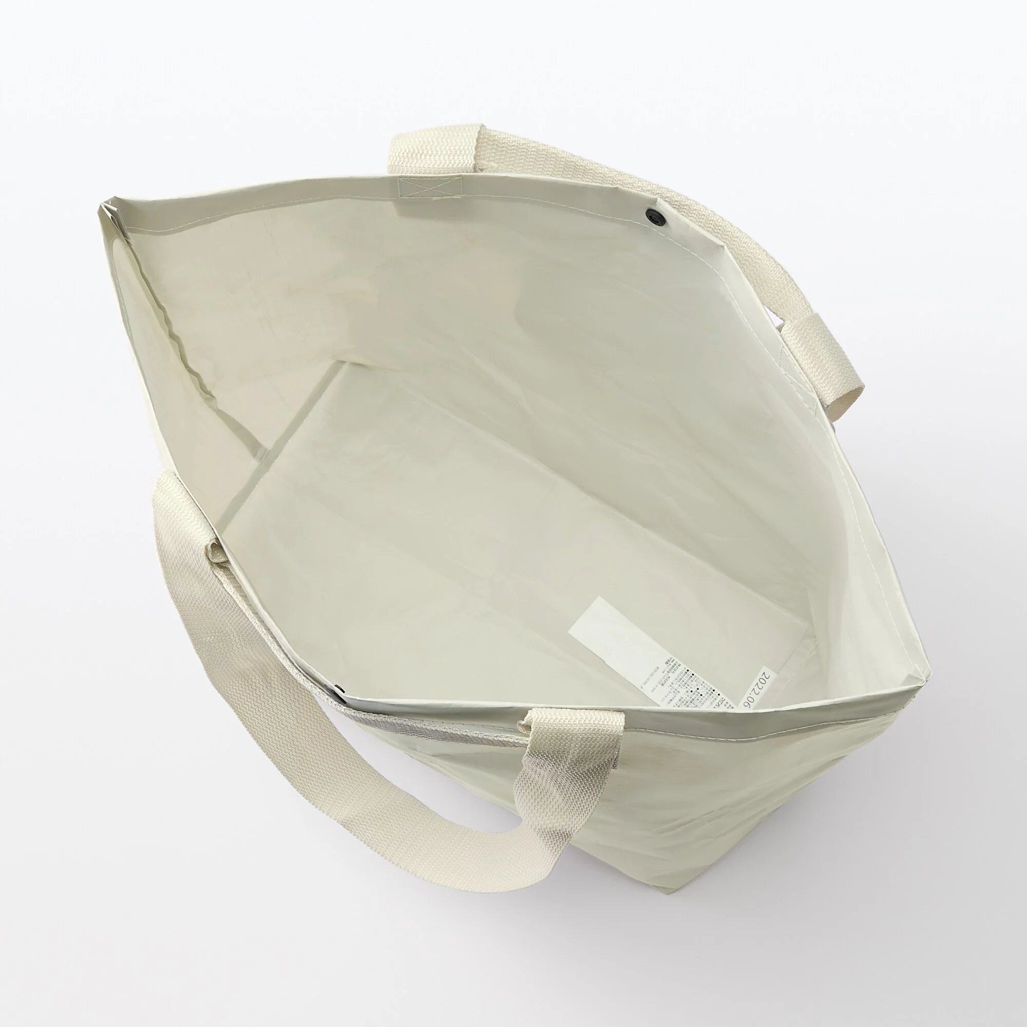 Polypropylene Sheet Tote - Light Beige - Image 2