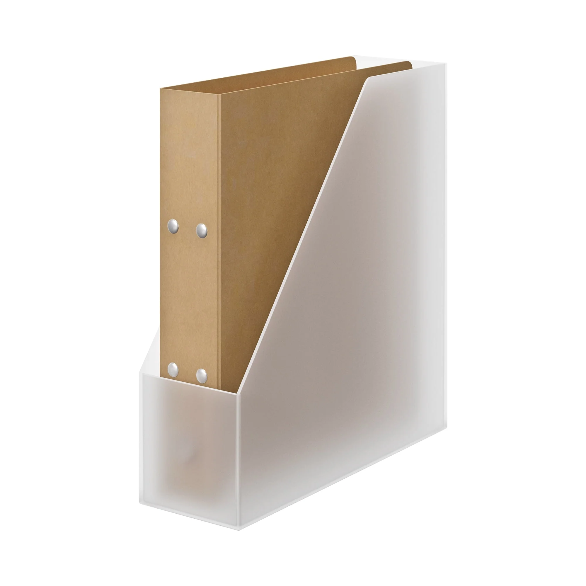 Polypropylene Magazine File Holder - Clear - Image 2