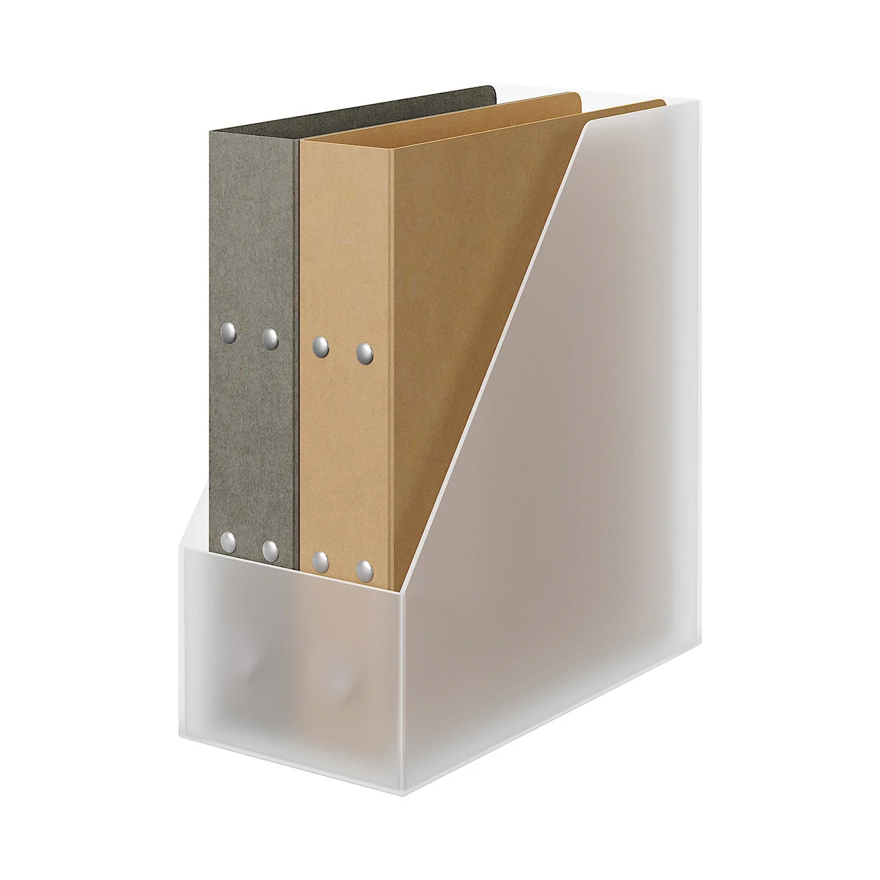 Polypropylene Magazine File Holder - Wide - Clear - Image 2