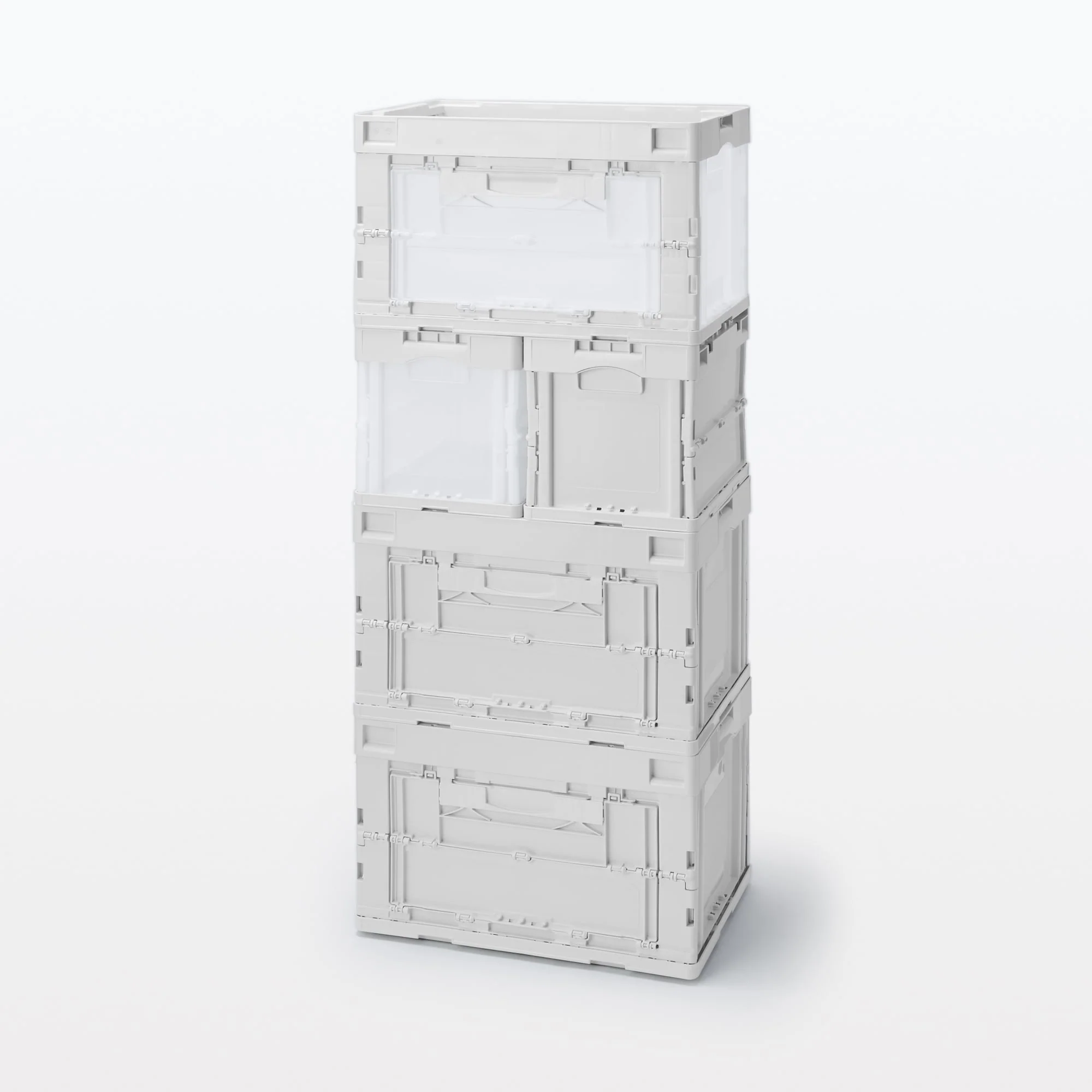 Polypropylene Translucent Folding Crate (52.8 Qt) - Image 9