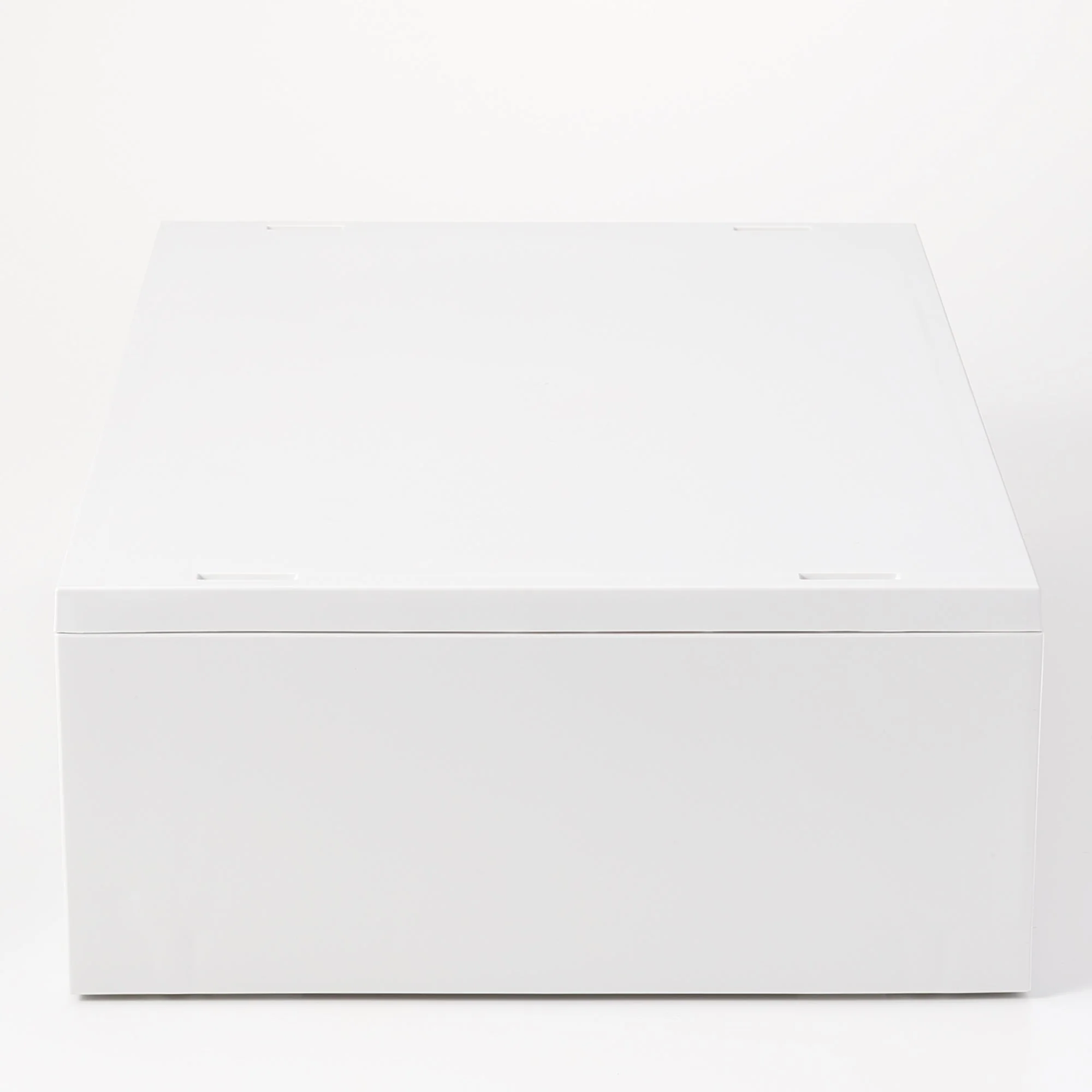 Polypropylene Wide Storage Case White Gray - Shallow (W14.6 x D10.2 x H4.7") - Image 3