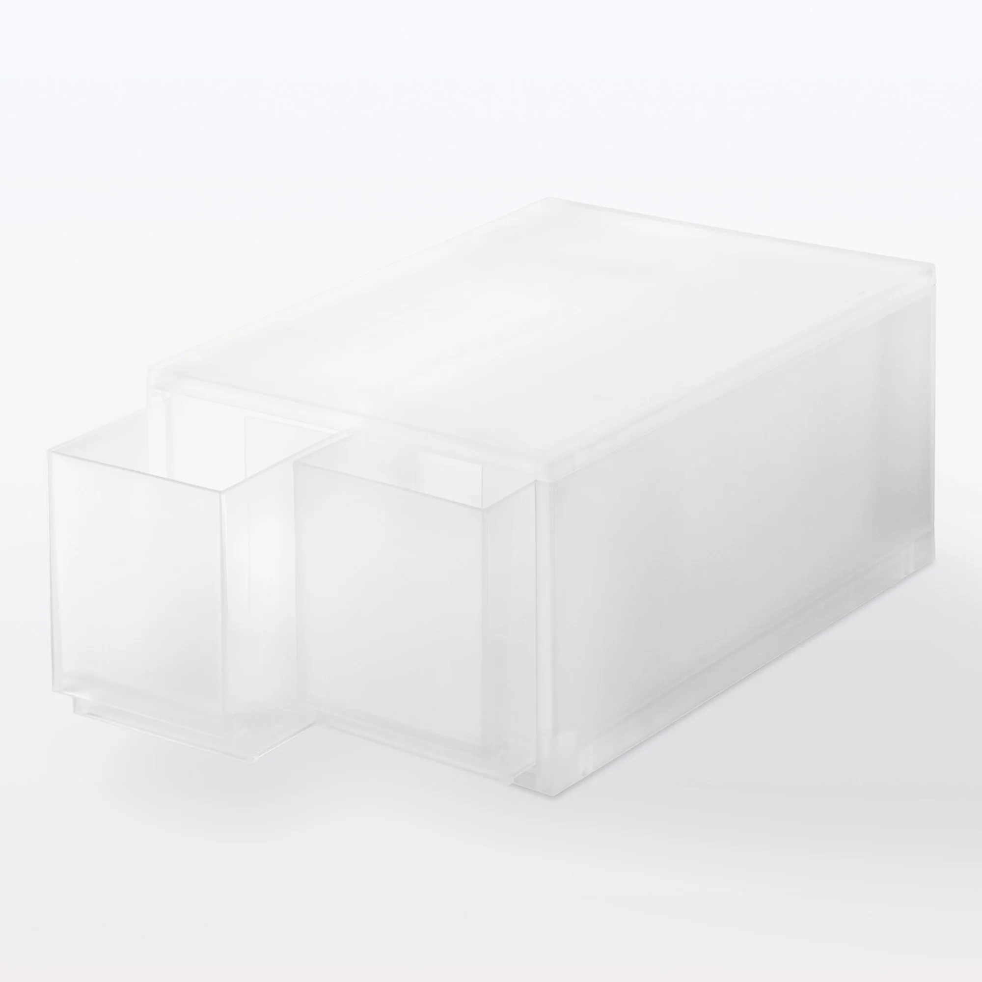Polypropylene Case 2 Drawer - Deep (W10.2 x D14.6 x H6.9") - Image 2