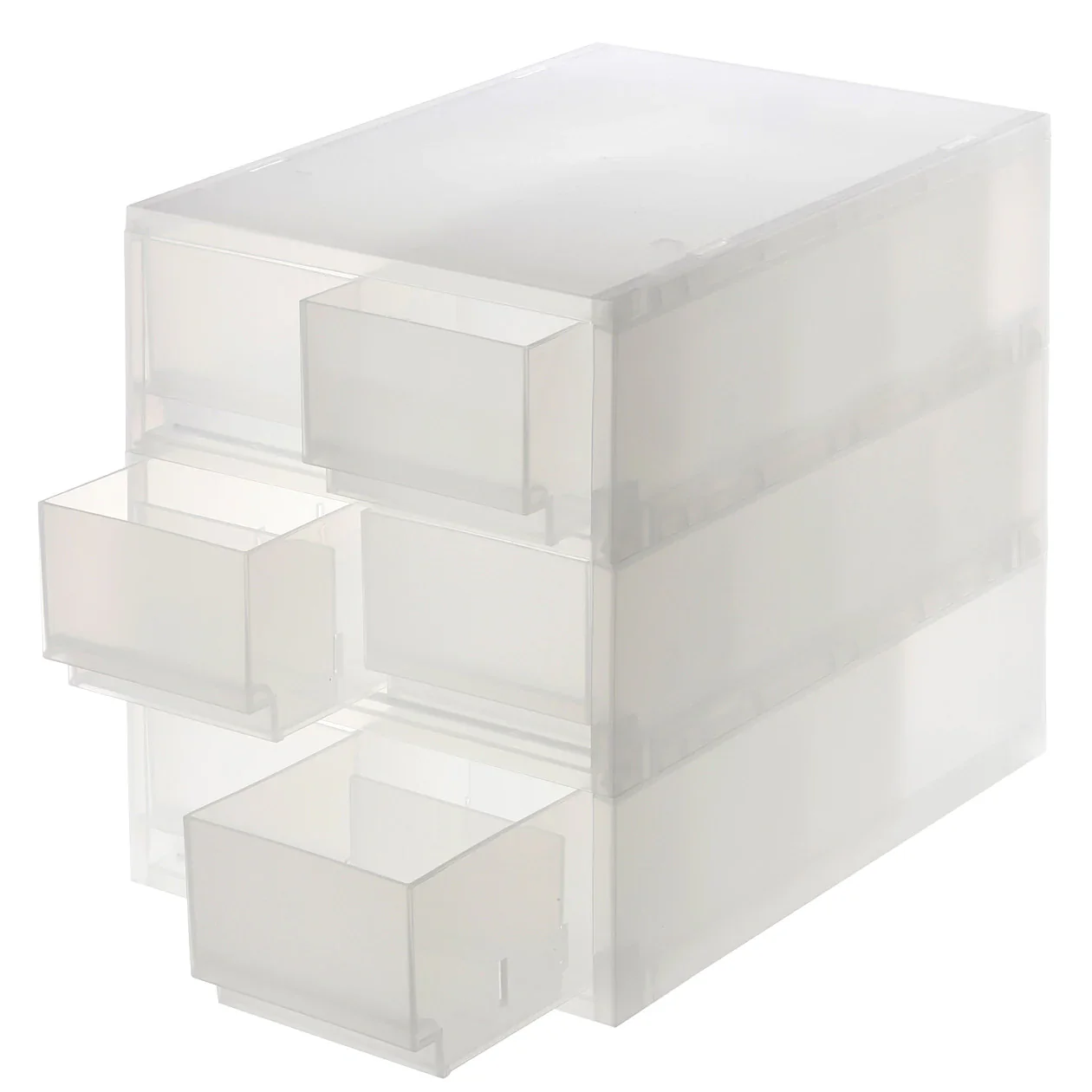 Polypropylene Case Shallow 6 Drawers with 3 Partitions - Image 2