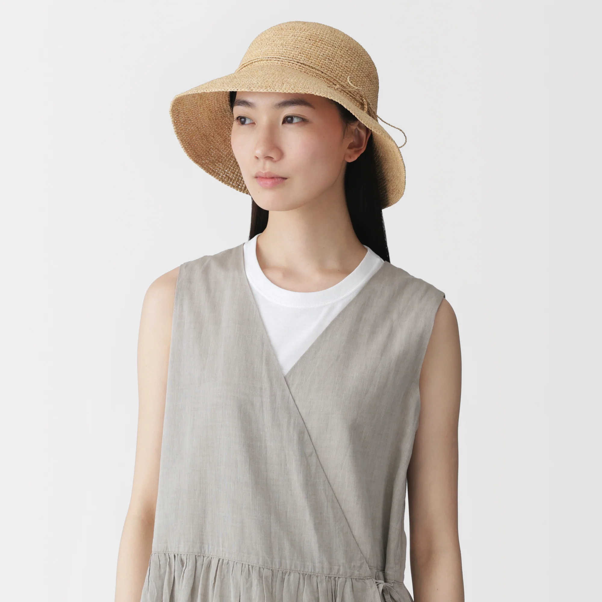 Raffia Foldable Capeline Hat