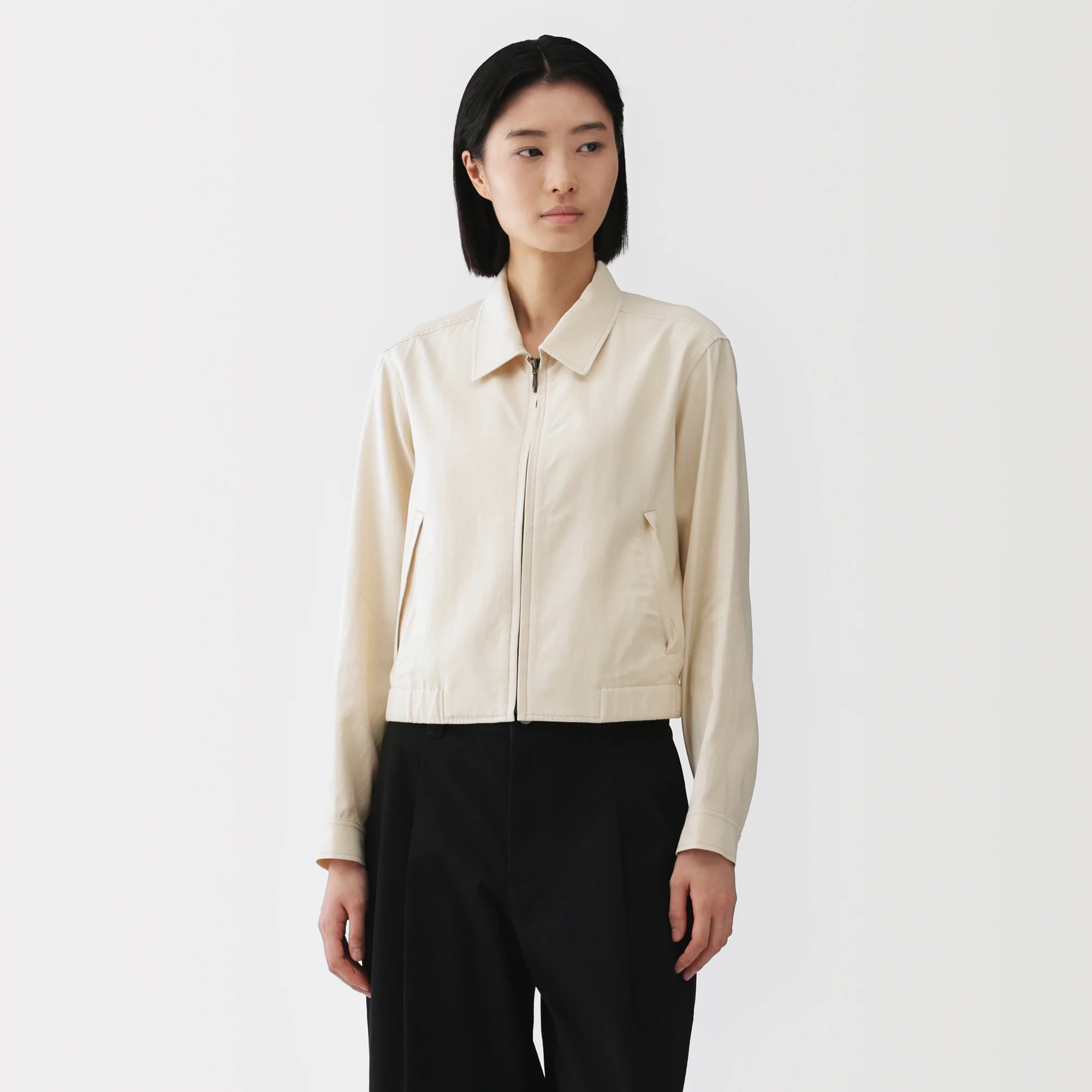Labo Rayon Cotton Short Blouson - Image 3