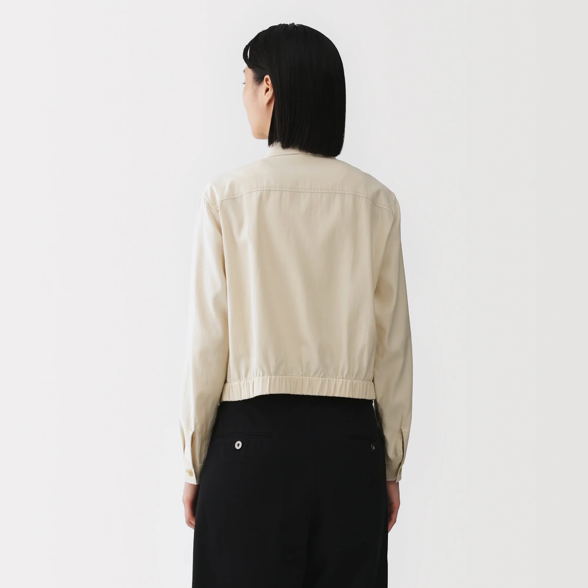 Labo Rayon Cotton Short Blouson - Image 7