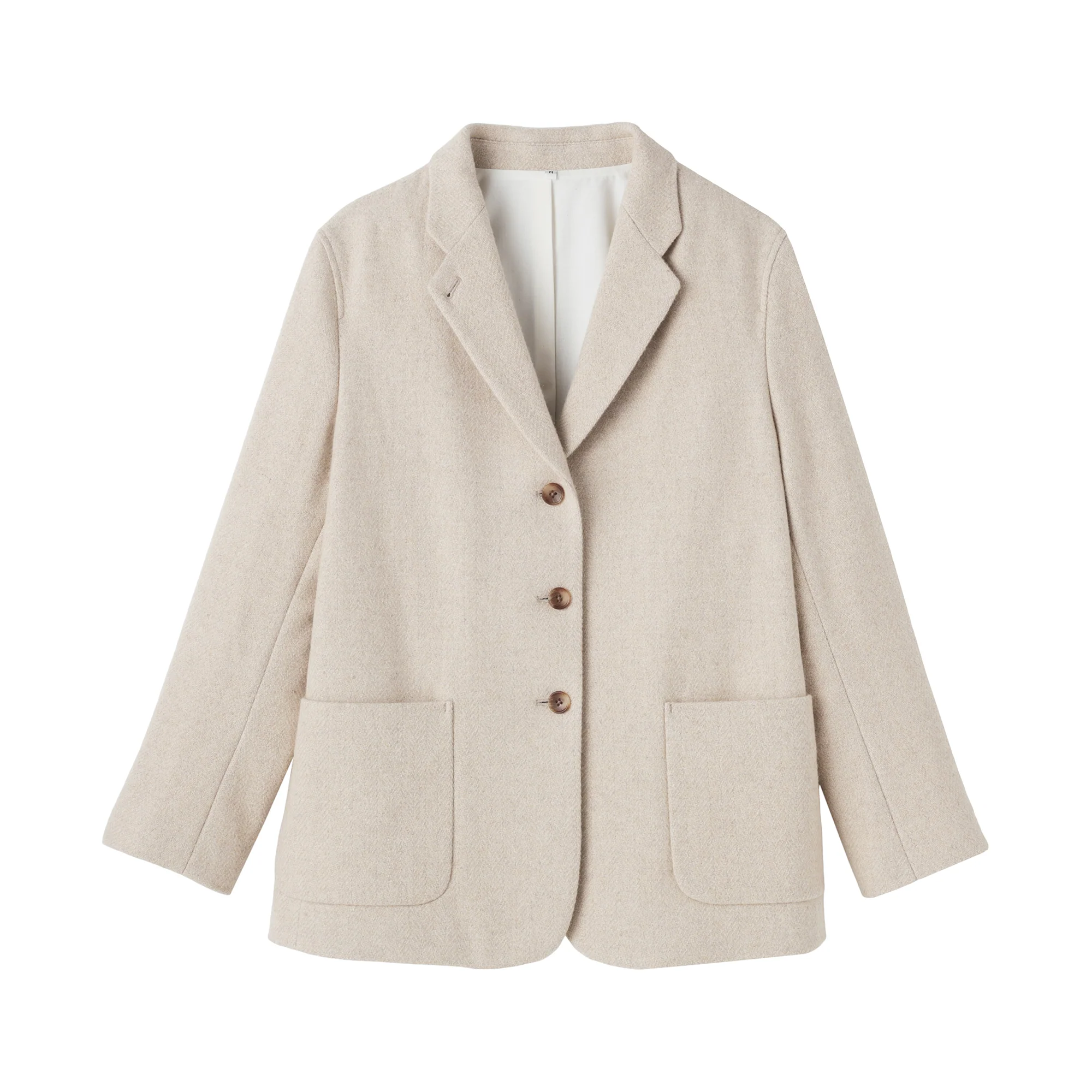 Reclaimed Wool Blend Tweed Jacket - Image 2