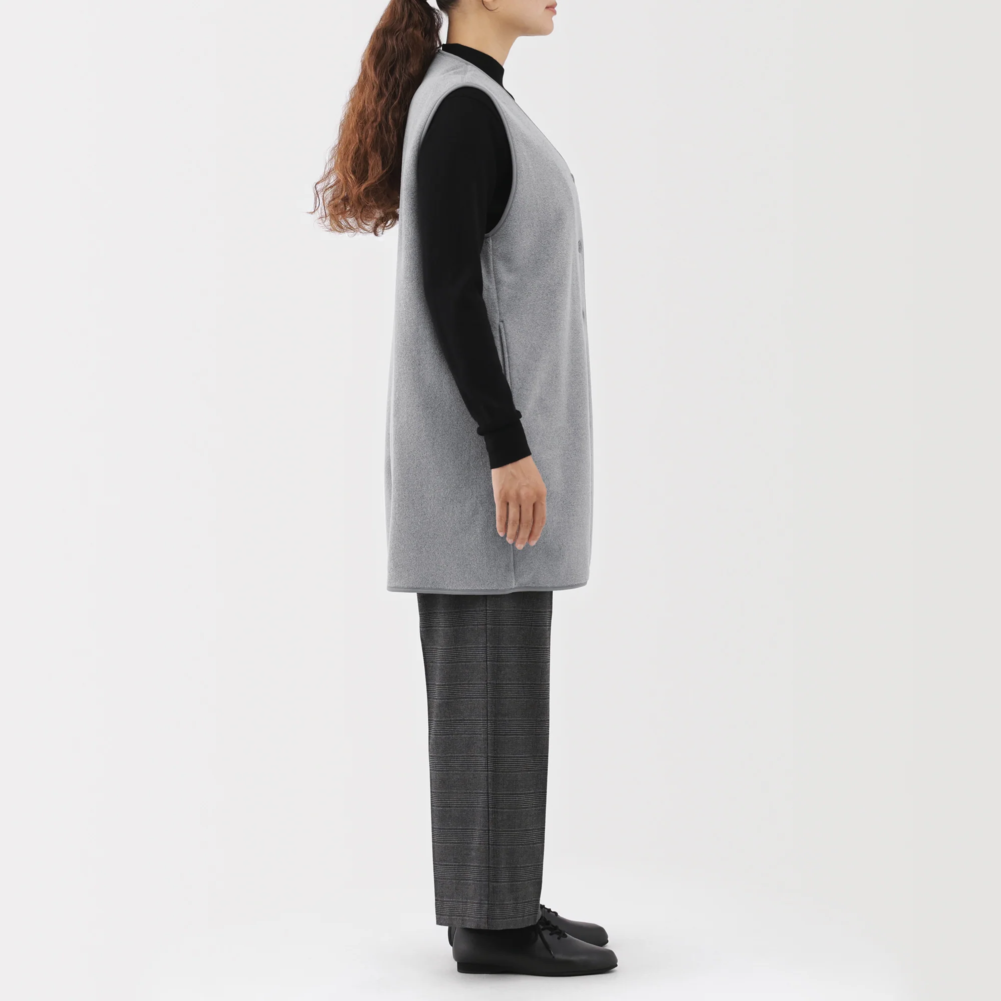 Recyclable Fleece Long Gilet - Image 13