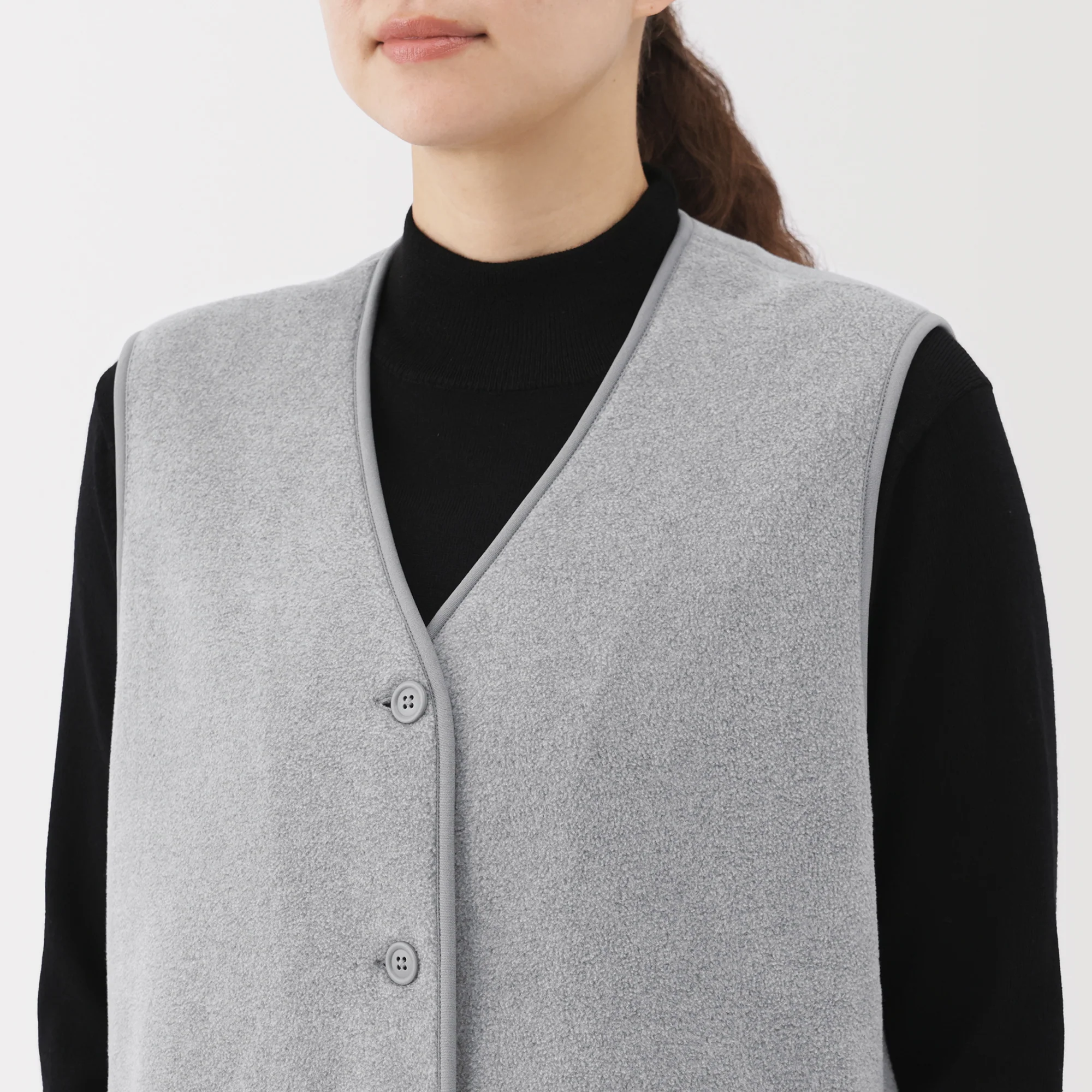 Recyclable Fleece Long Gilet - Image 15