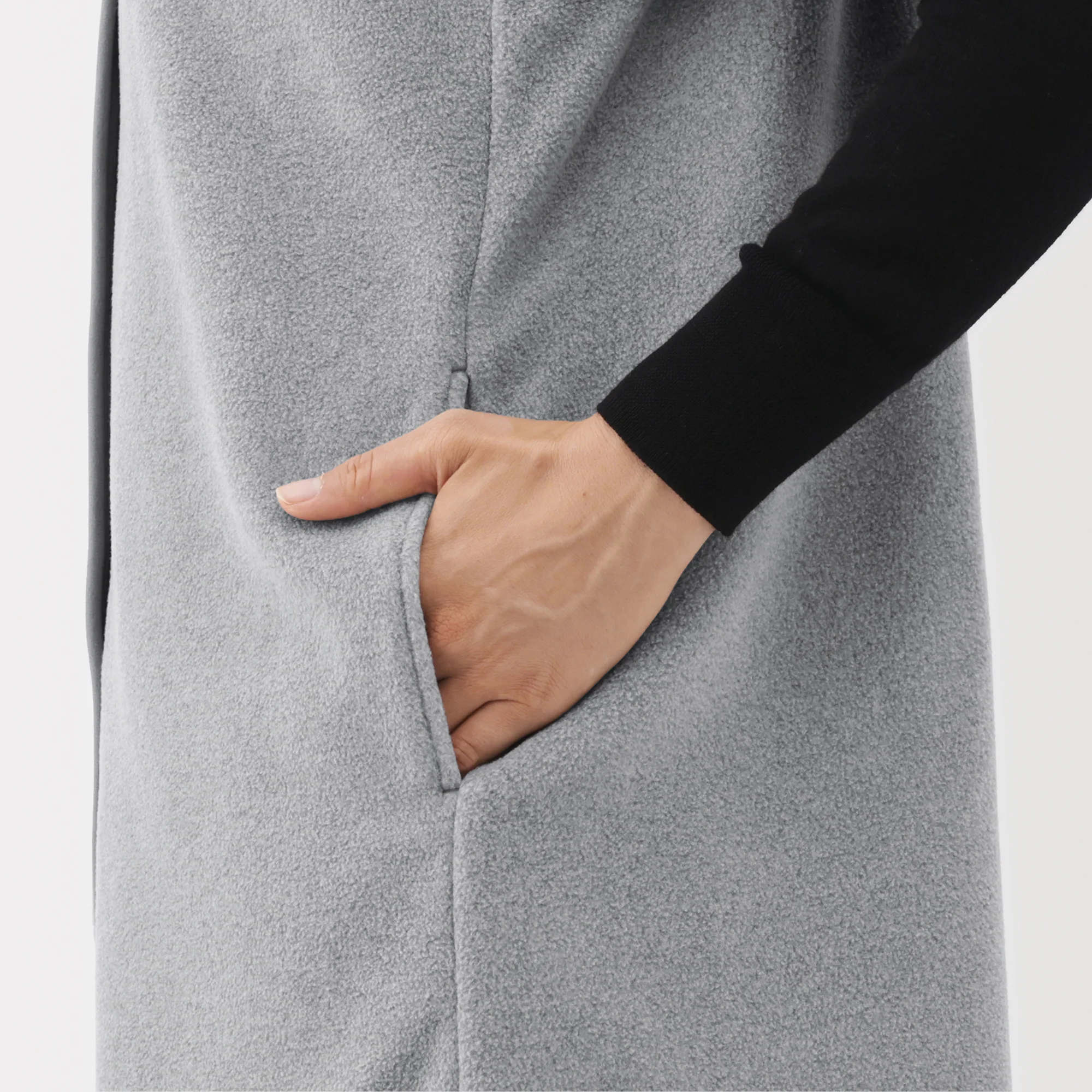 Recyclable Fleece Long Gilet - Image 16