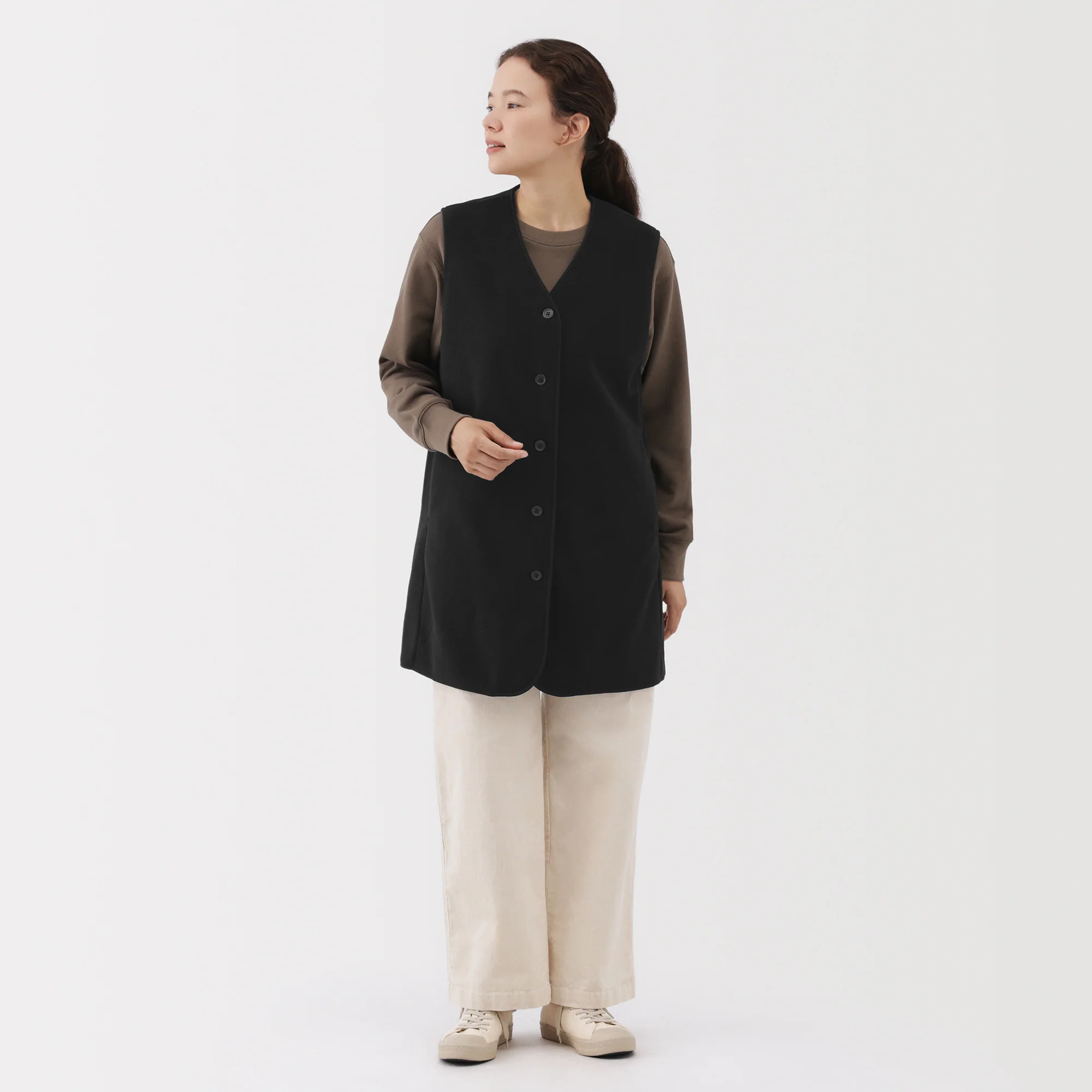 Recyclable Fleece Long Gilet - Image 20