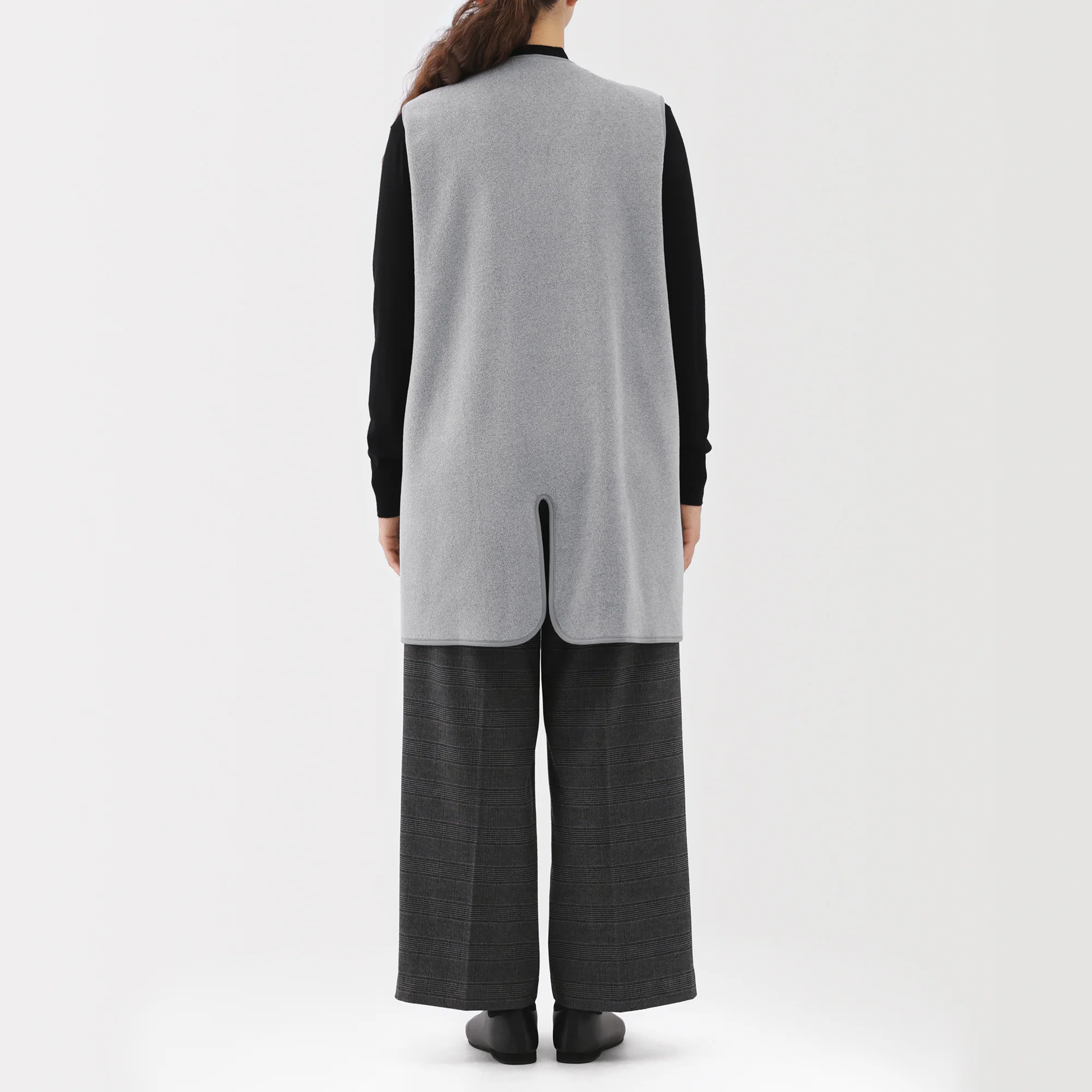 Recyclable Fleece Long Gilet - Image 6