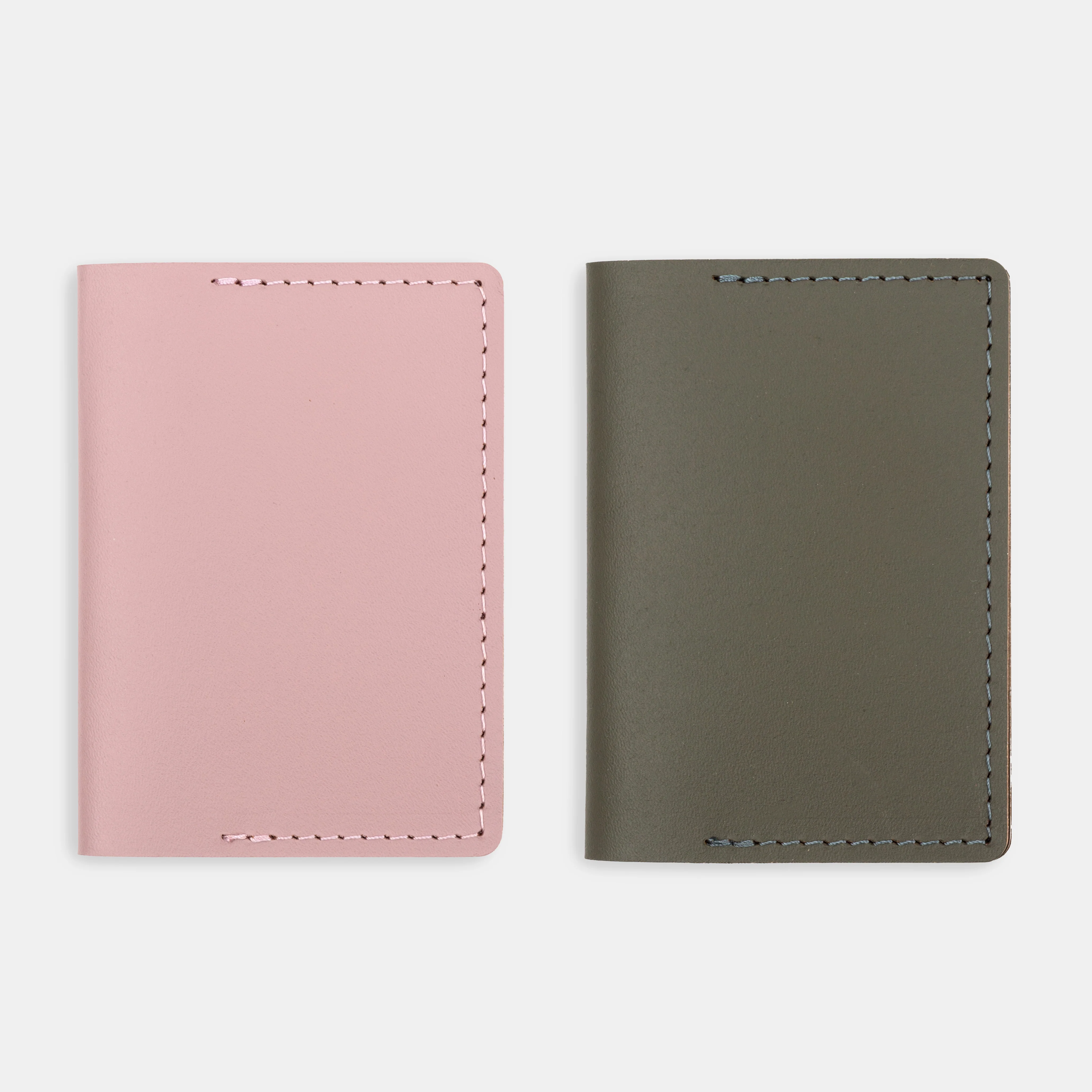Recycled Leather Travel Card Holder - Pink - Image 4
