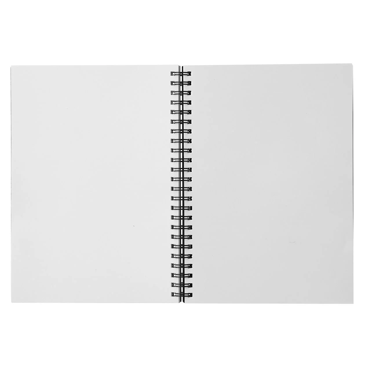 A5 Recycled Paper Double Ring Blank Notebook - Dark Grey - Image 2