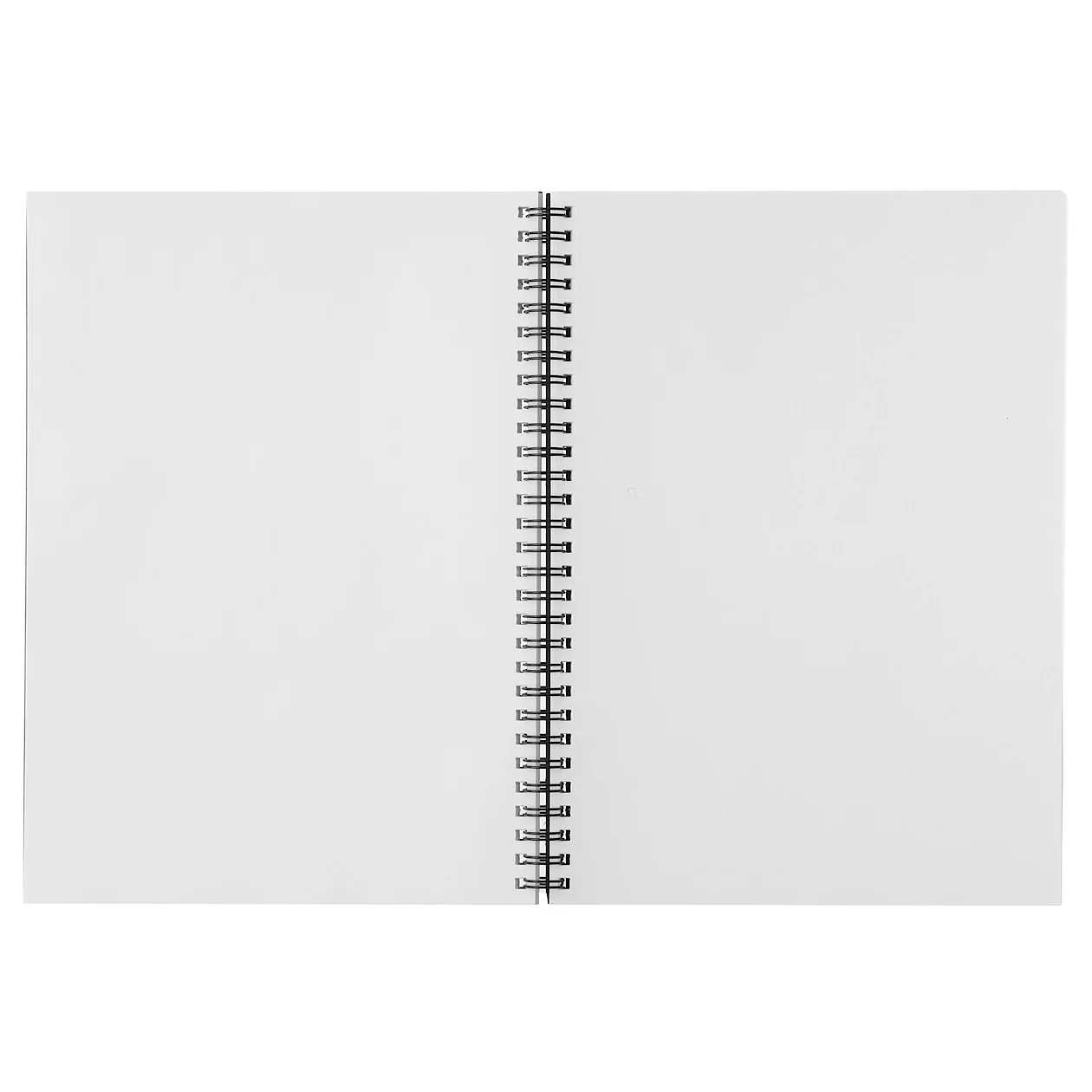 B5 Recycled Paper Double Ring Blank Notebook - Dark Gray - Image 2