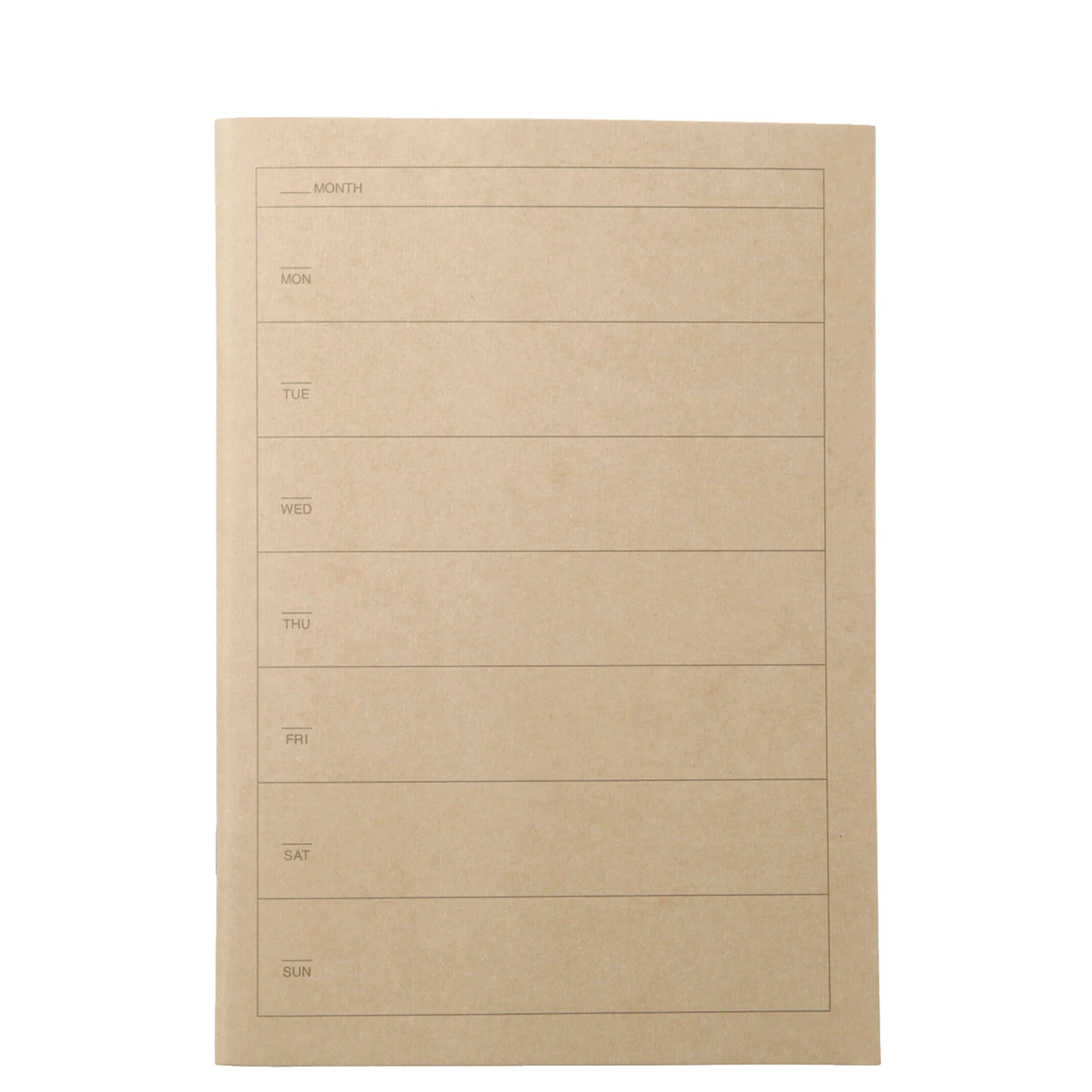 Recycled Paper Weekly Planner