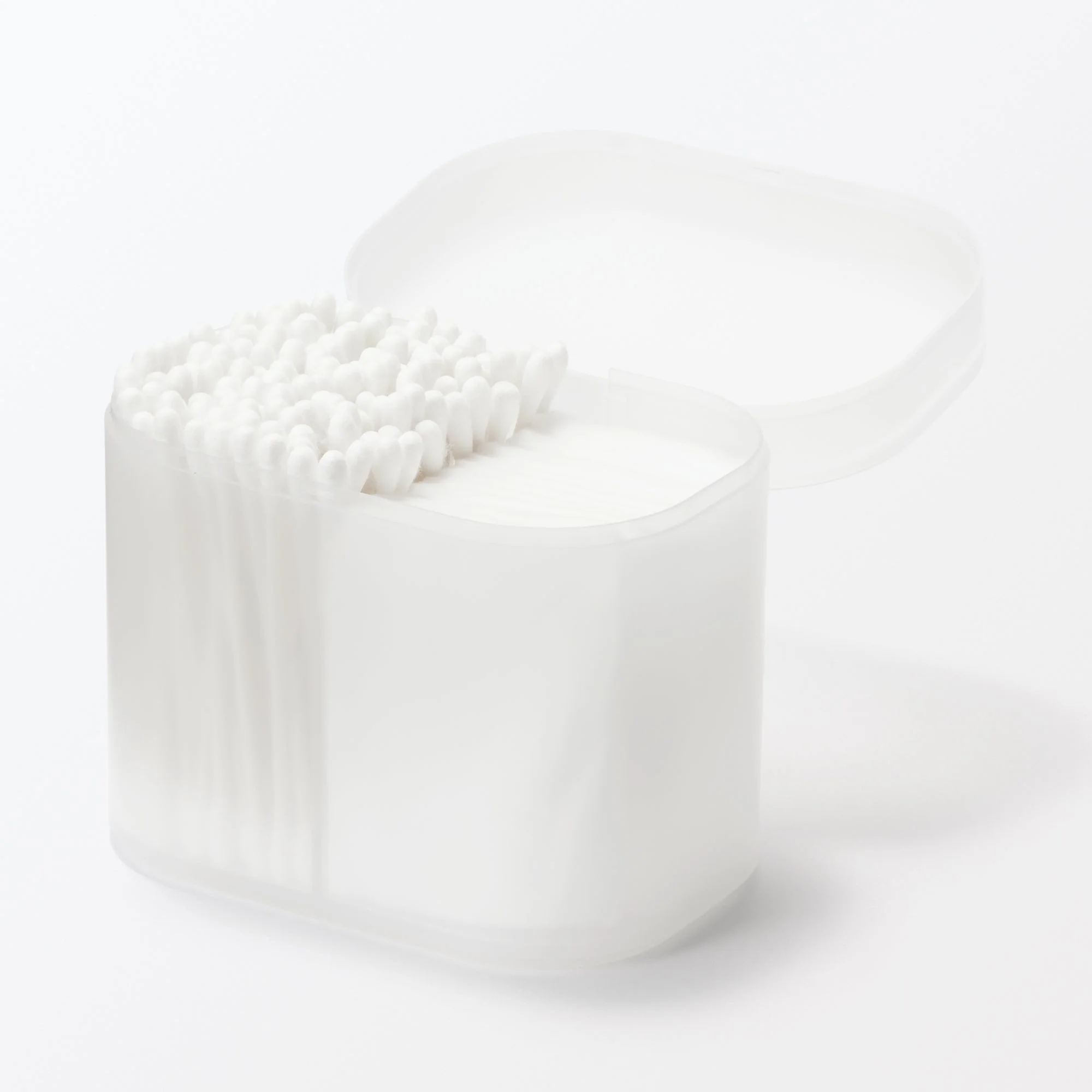 Recycled Polypropylene Cotton Pad and Swab Case with Lid - Image 2