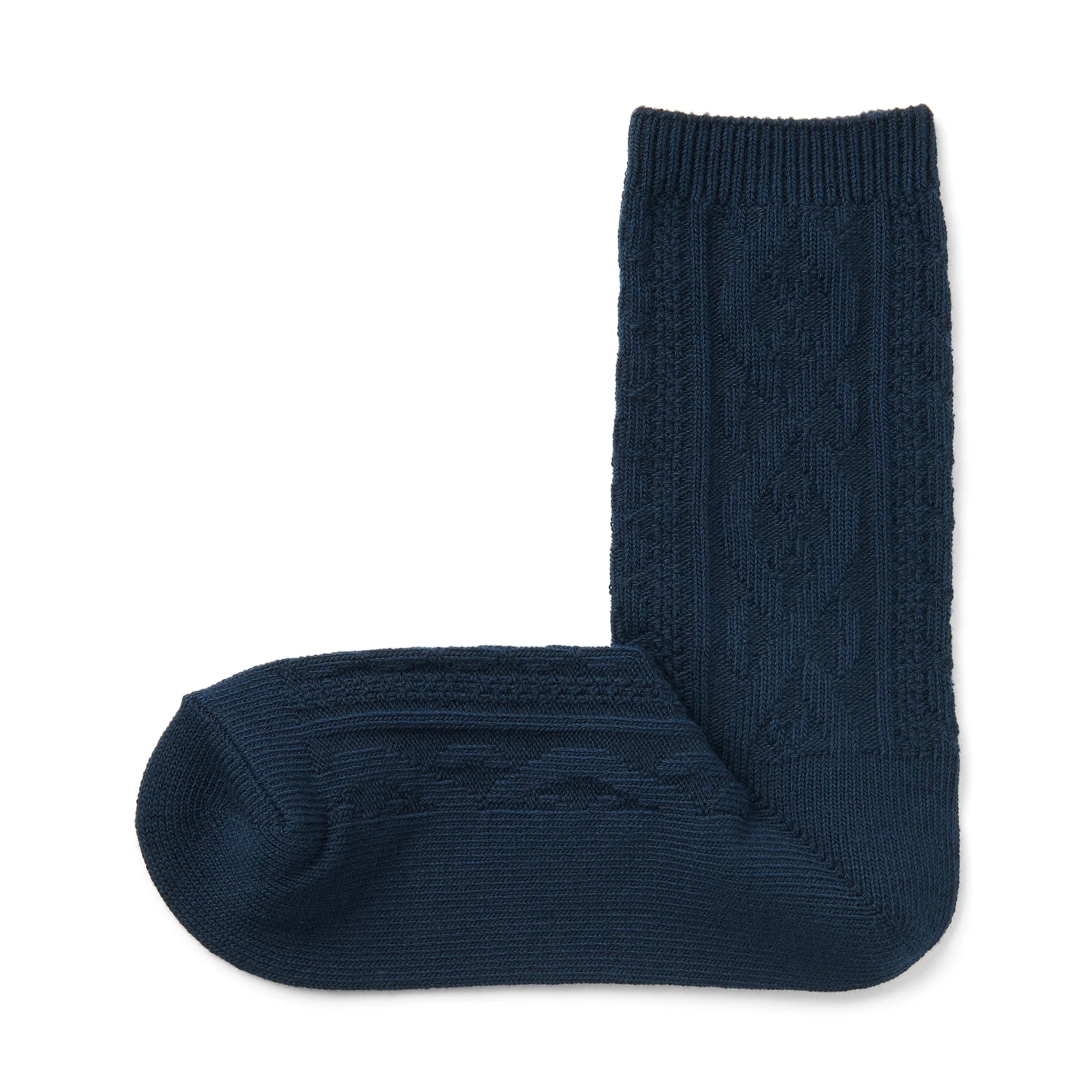 Right Angle Loose Top Cable Stitch Socks - Image 12