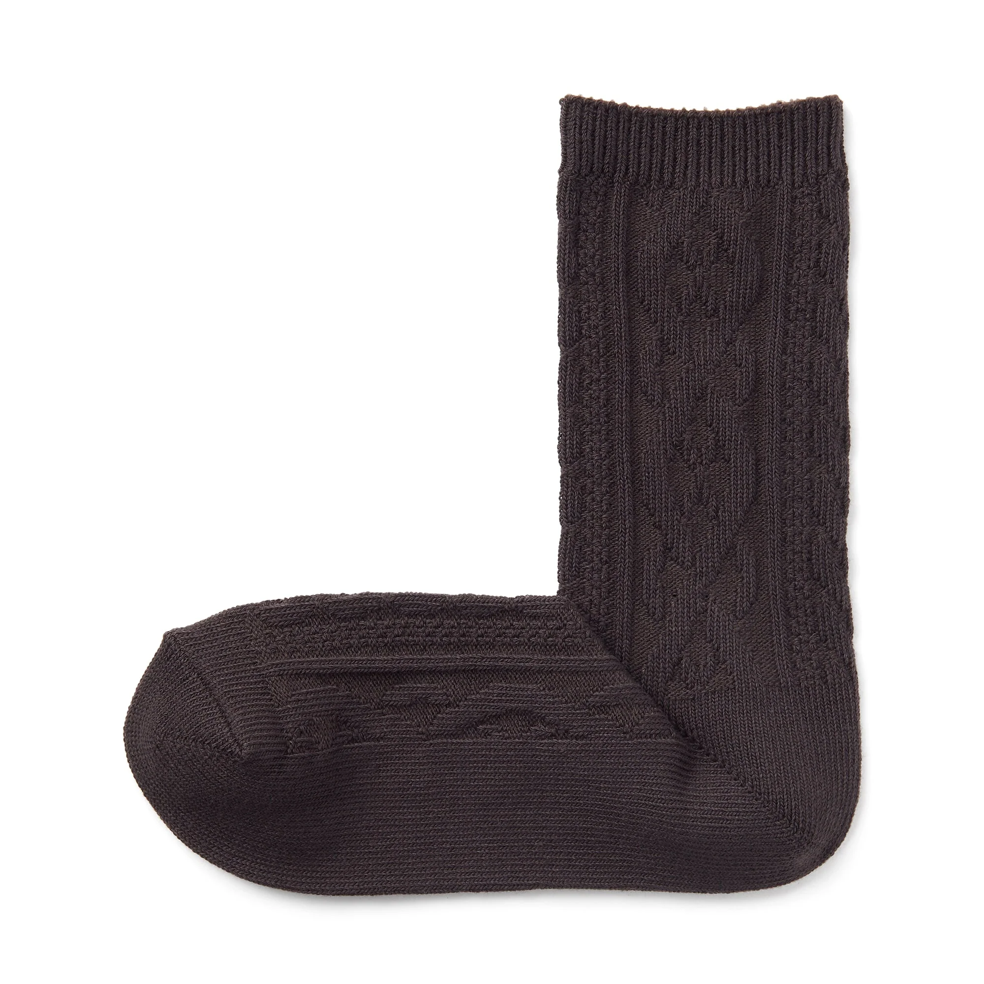 Right Angle Loose Top Cable Stitch Socks - Image 14