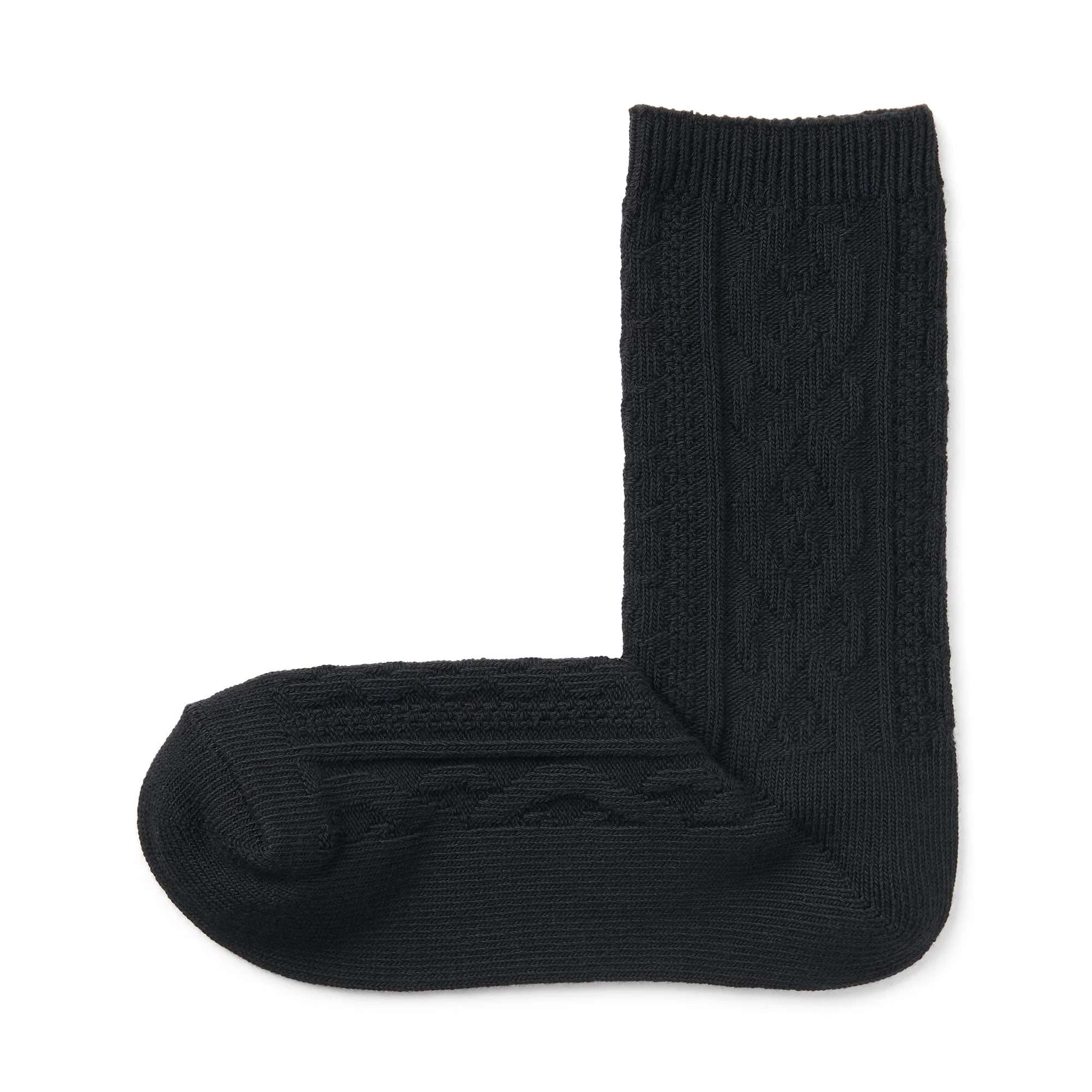 Right Angle Loose Top Cable Stitch Socks - Image 2